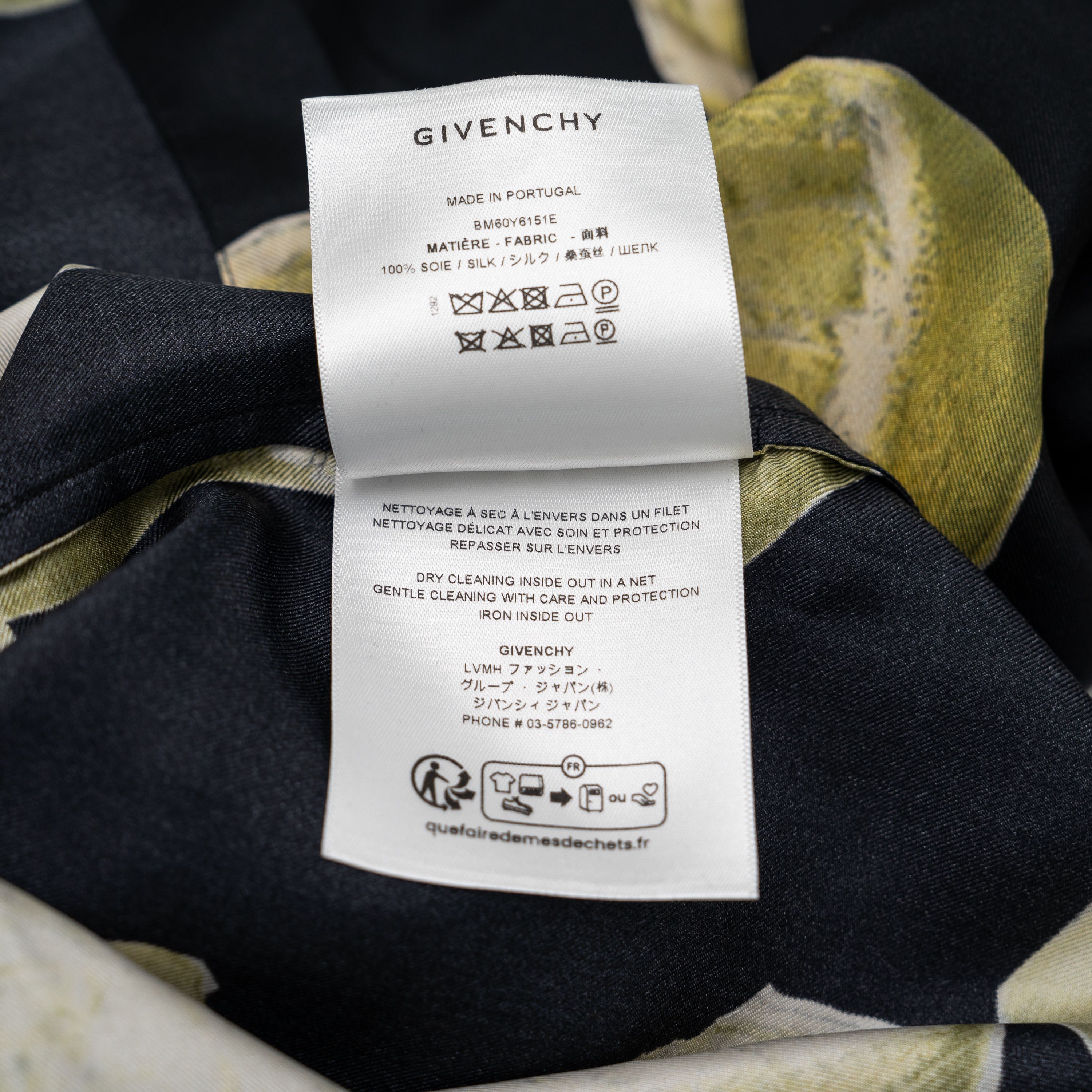 Givenchy 42 Givenchy Lemon Printed Silk Hawaiian Shirt Black Yellow Size US XL / EU 56 / 4 - 10 Thumbnail