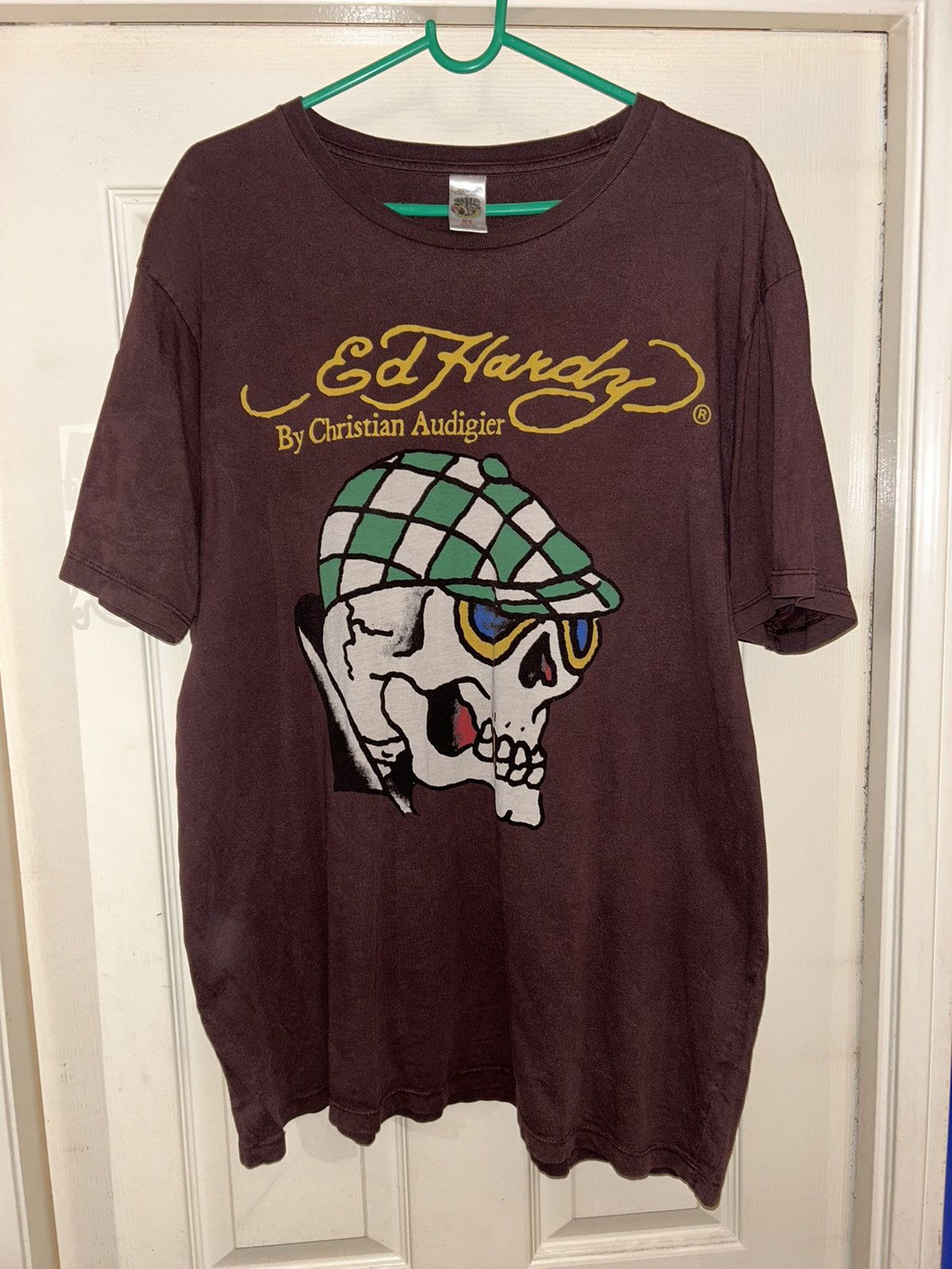 Vintage vintage y2k don ed hardy skull shirt | Grailed