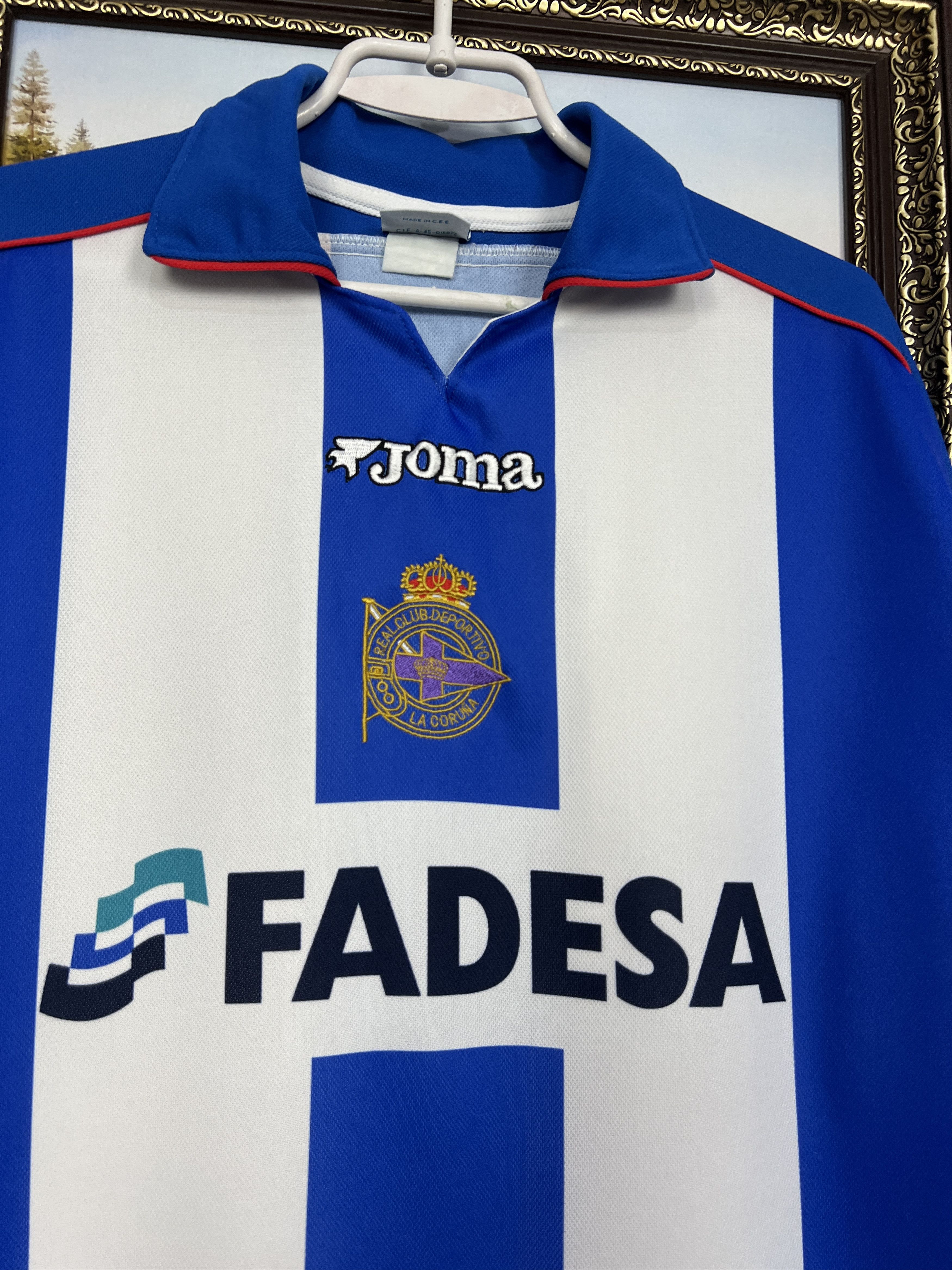 Joma Deportivo La Coruna Home football shirt Soccer Jersey Trikot Size US XXL / EU 58 / 5 - 3 Thumbnail