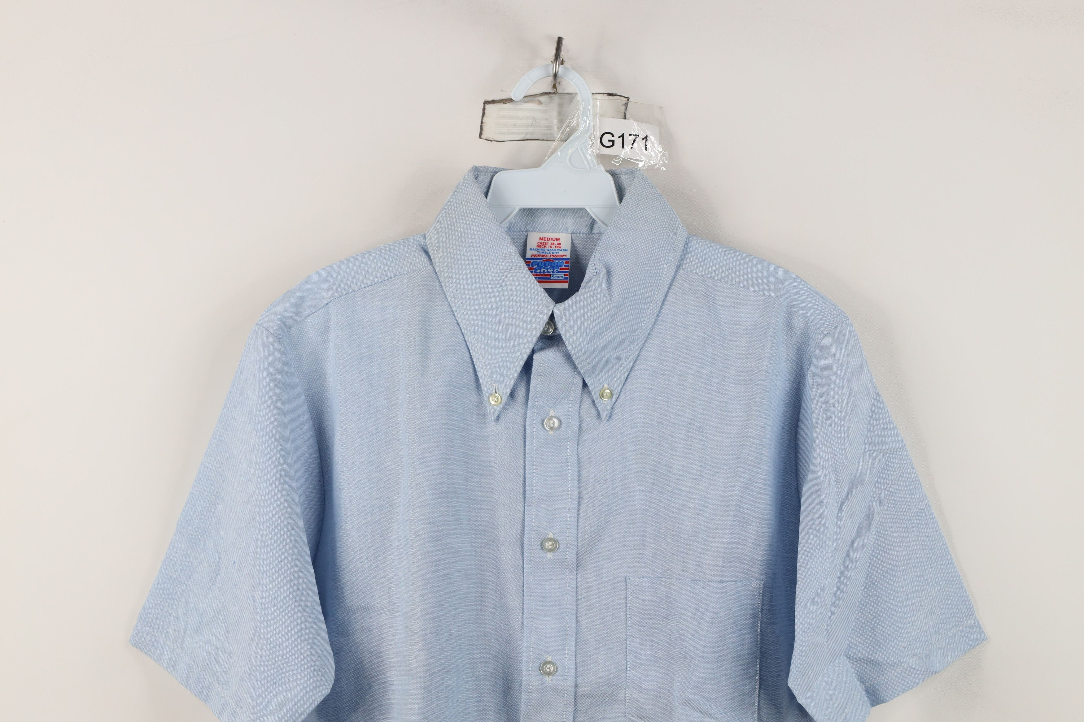Vintage Deadstock Vintage 70s Streetwear Oxford Button Down Shirt Size US M / EU 48-50 / 2 - 2 Thumbnail