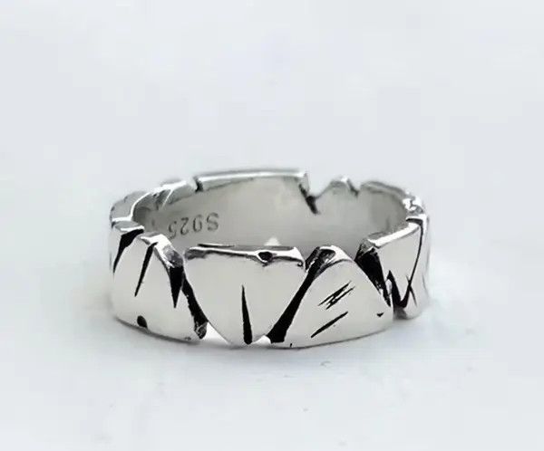 Vintage Adjustable Ring With Rock Rare Design Size ONE SIZE - 3 Thumbnail
