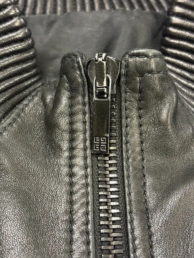 Givenchy AW2012 Givenchy Black Bomber Zip Leather Jacket Size US S / EU 44-46 / 1 - 8 Thumbnail