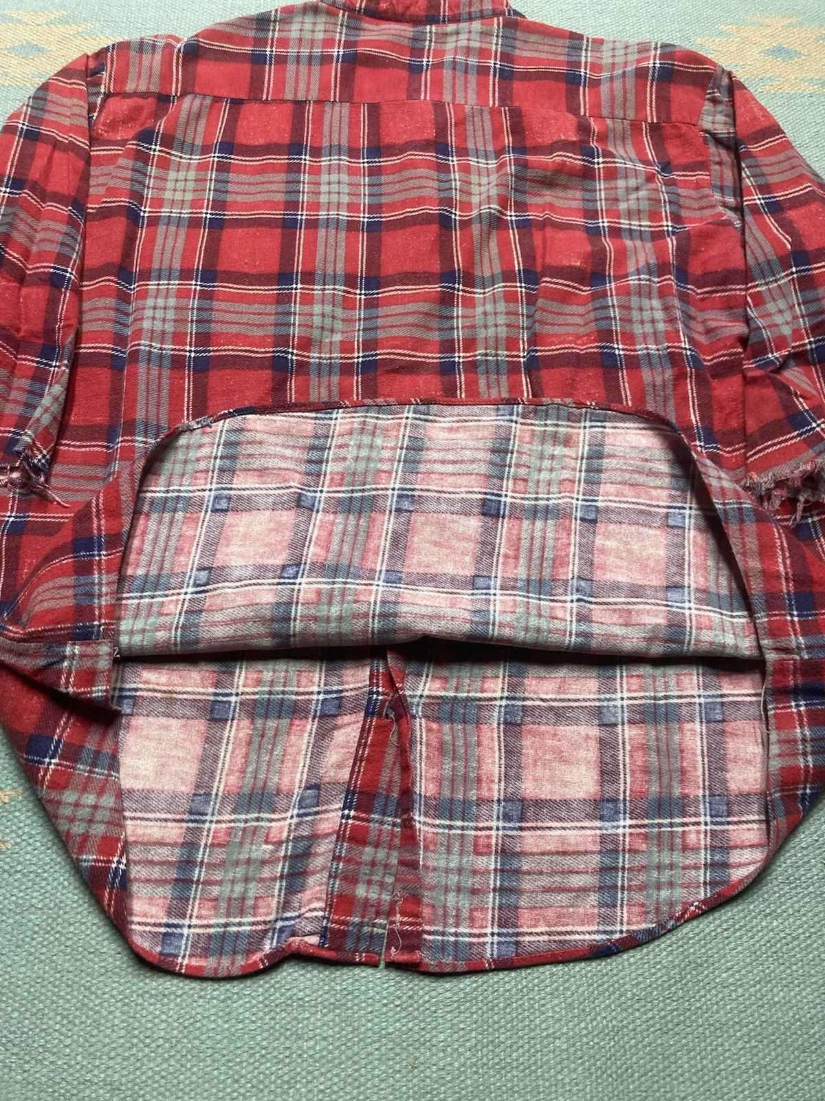 Vintage 60s winter king flannel shirt chopped farm brushed cotton M Size US M / EU 48-50 / 2 - 8 Thumbnail