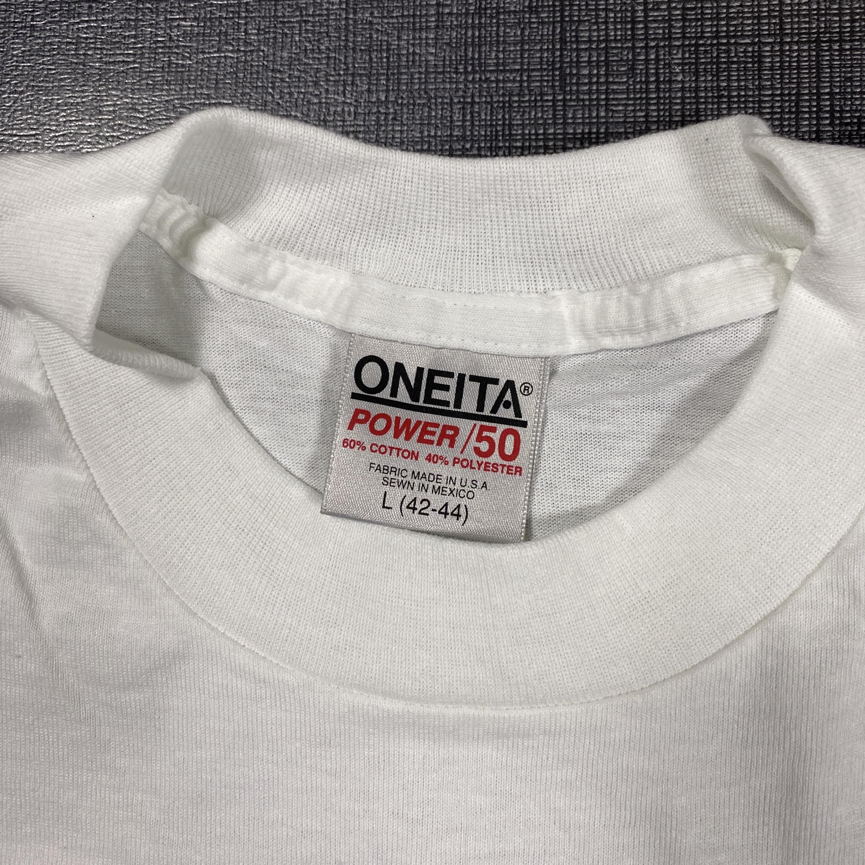 Vintage Vintage Oneita Single Stitch Running 1993 Tee Shirt Large Size US L / EU 52-54 / 3 - 6 Thumbnail