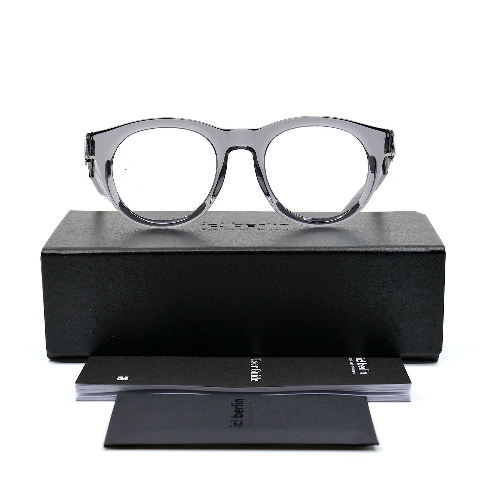 Ic! Berlin NEW IC! BERLIN GLEN GREY TRANSPARENT EYEGLASSES FRAME Size ONE SIZE - 5 Thumbnail