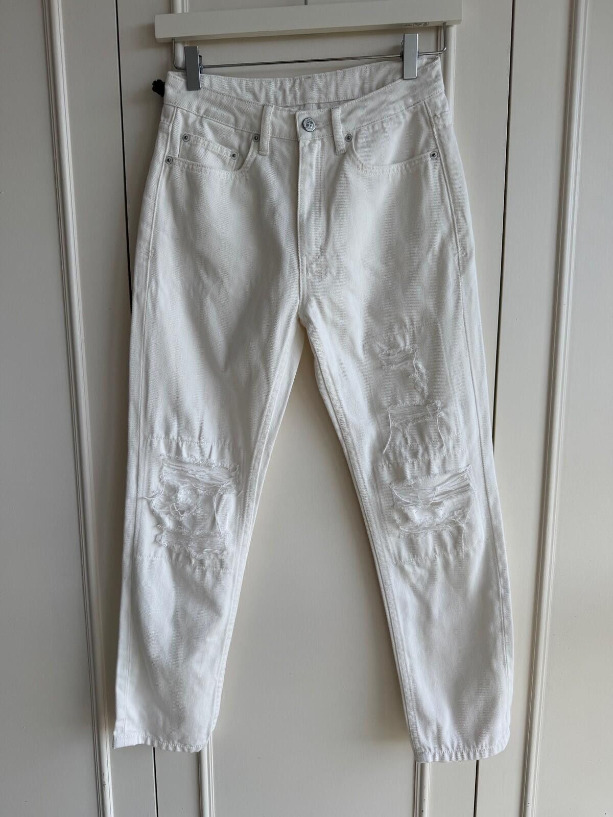 Ksubi new ksubi womens denim jeans nine o white trashed blanc 26 8 Size 26" / US 2 / IT 38 - 2 Thumbnail