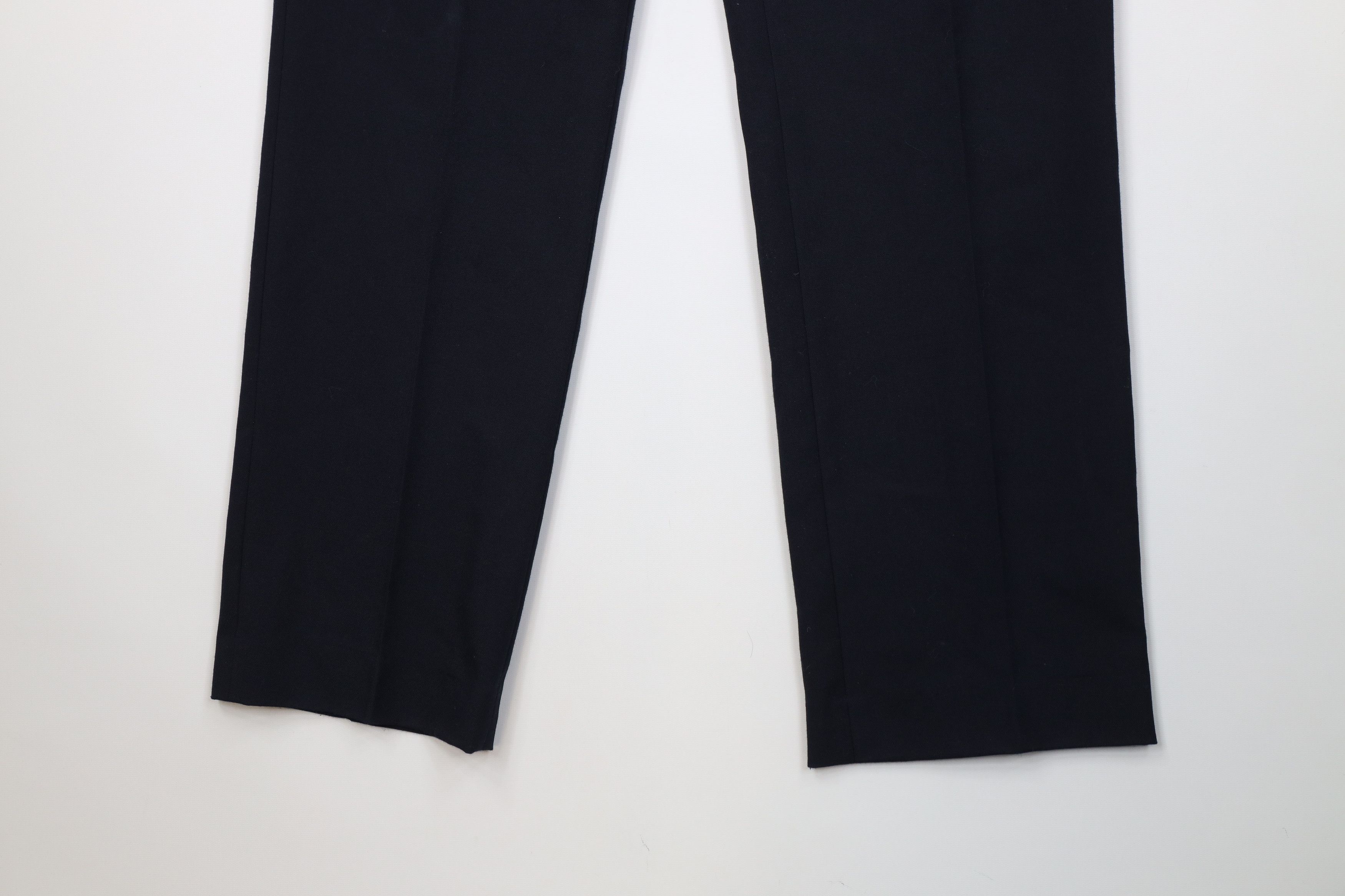 Vintage Vintage 90s Streetwear Knit Wide Leg Chino Pants Navy Blue Size US 36 / EU 52 - 4 Thumbnail