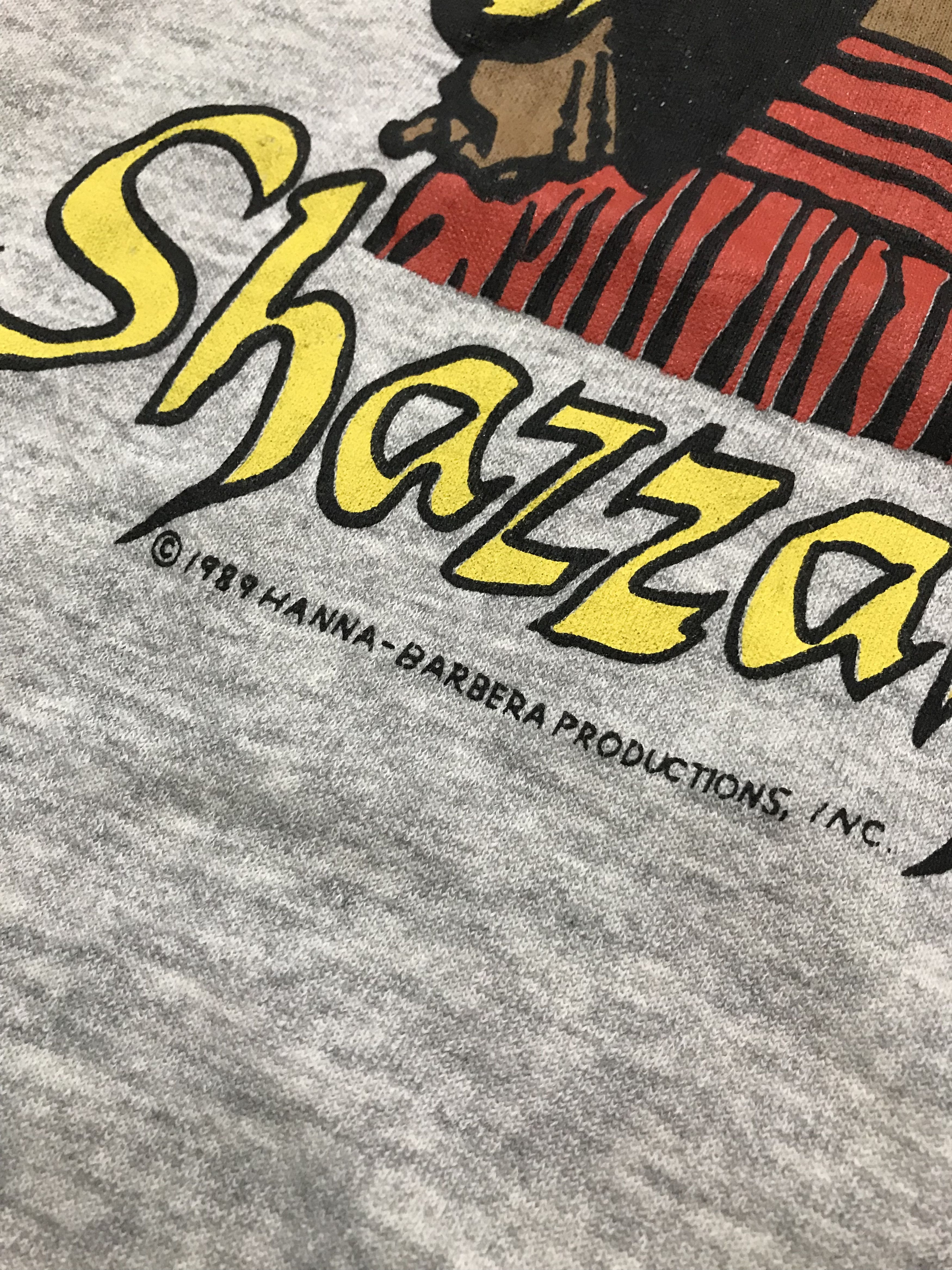 Hanes VINTAGE DISTRESSED SHAZZAN HANNA BARBERA 1989 SWEATSHIRT Size US L / EU 52-54 / 3 - 4 Thumbnail