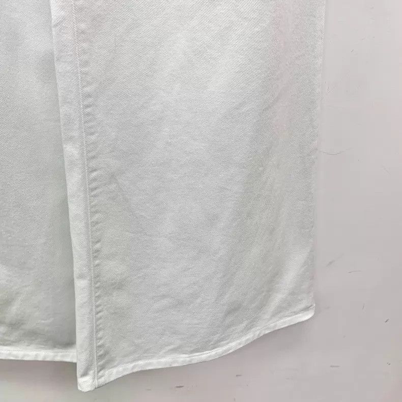 Versace Versace White leather logo casual trousers Size 27" / US 4 / IT 40 - 4 Thumbnail