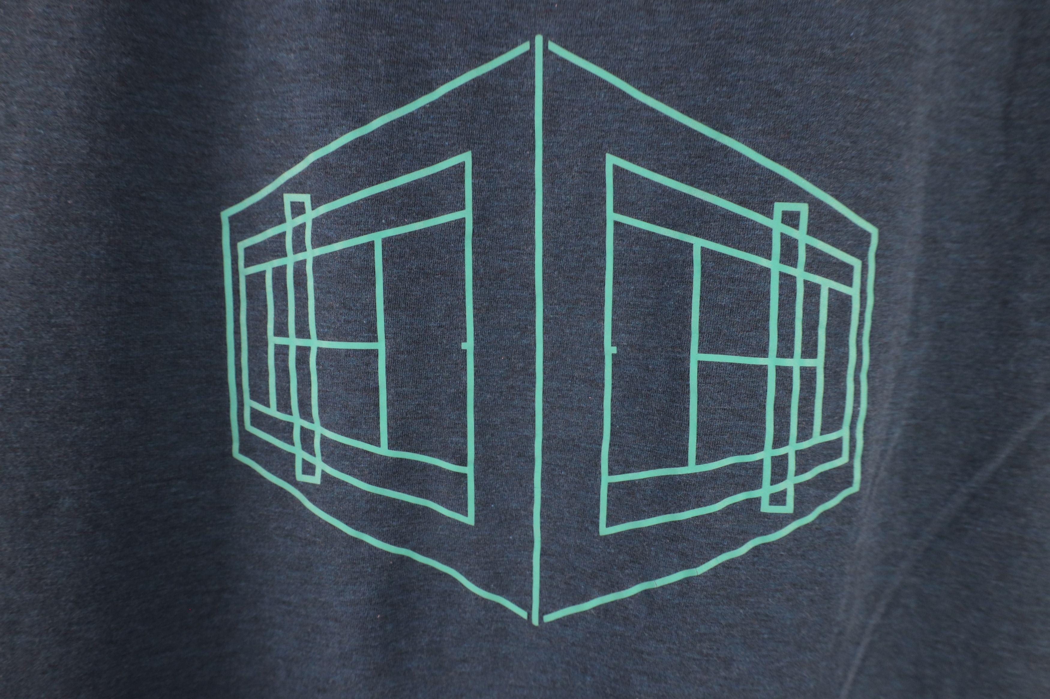 Lululemon × Vintage Lululemon Architect House Geometric Running Gym T-Shirt Teal Size US L / EU 52-54 / 3 - 4 Thumbnail