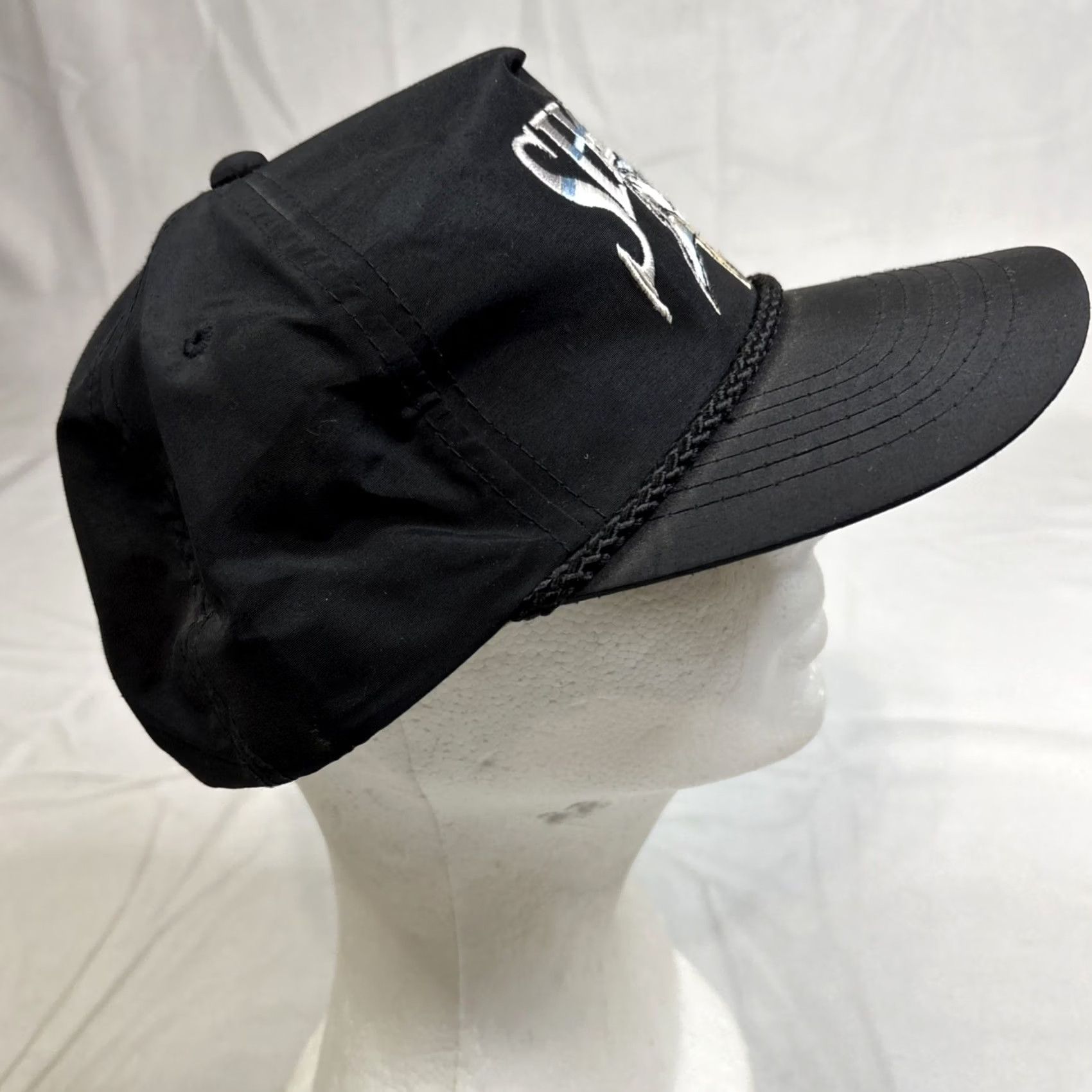 CO VINTAGE Shark Hat YoungAn Hat Co Black SnapBack Embroidered Size ONE SIZE - 5 Thumbnail