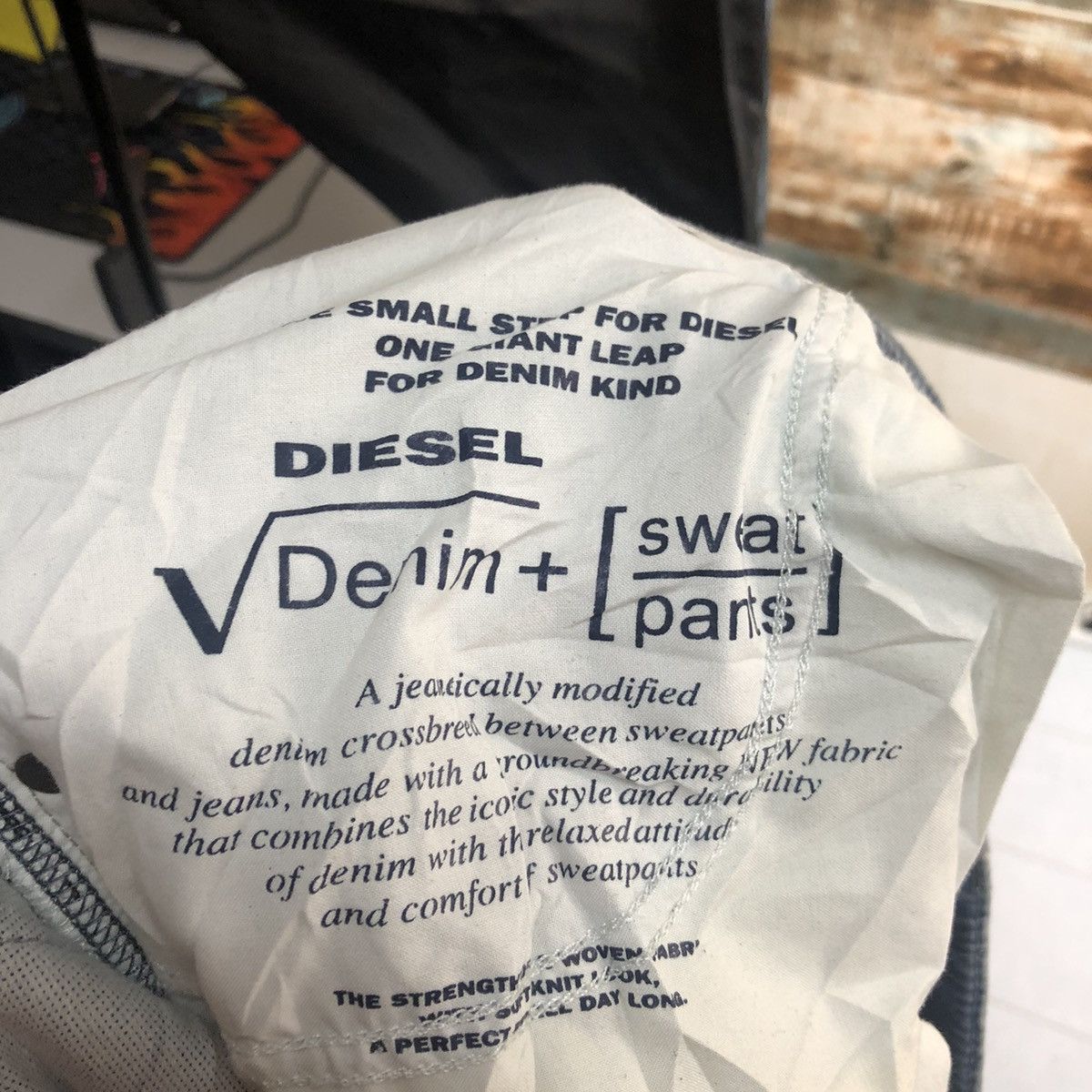 Diesel Diesel Blue Distressed Denim Pants #A2092 Size US 33 - 22 Thumbnail