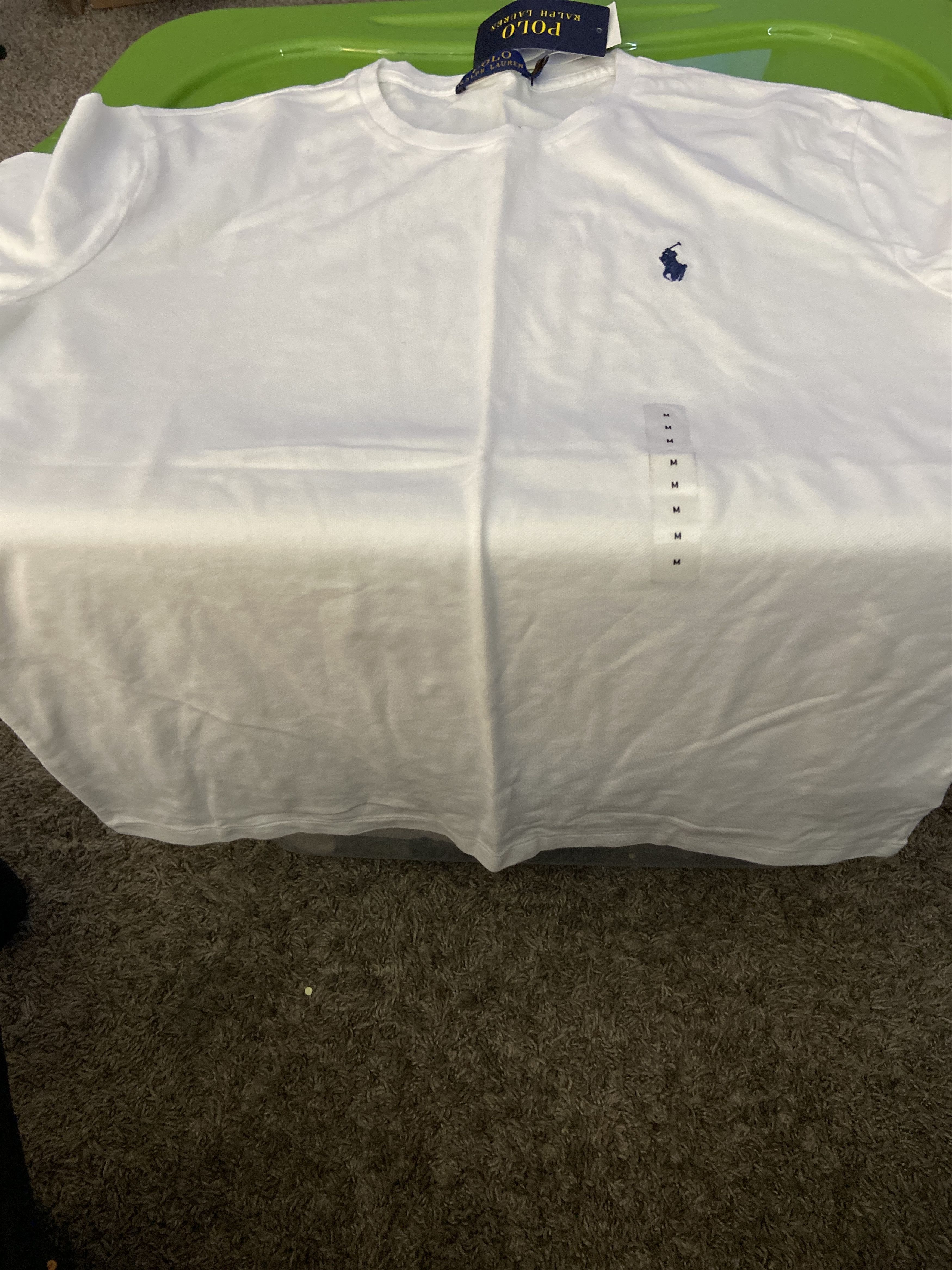 Polo Ralph Lauren Polo Ralph Lauren short sleeve white w blue horse Size US M / EU 48-50 / 2 - 2 Thumbnail
