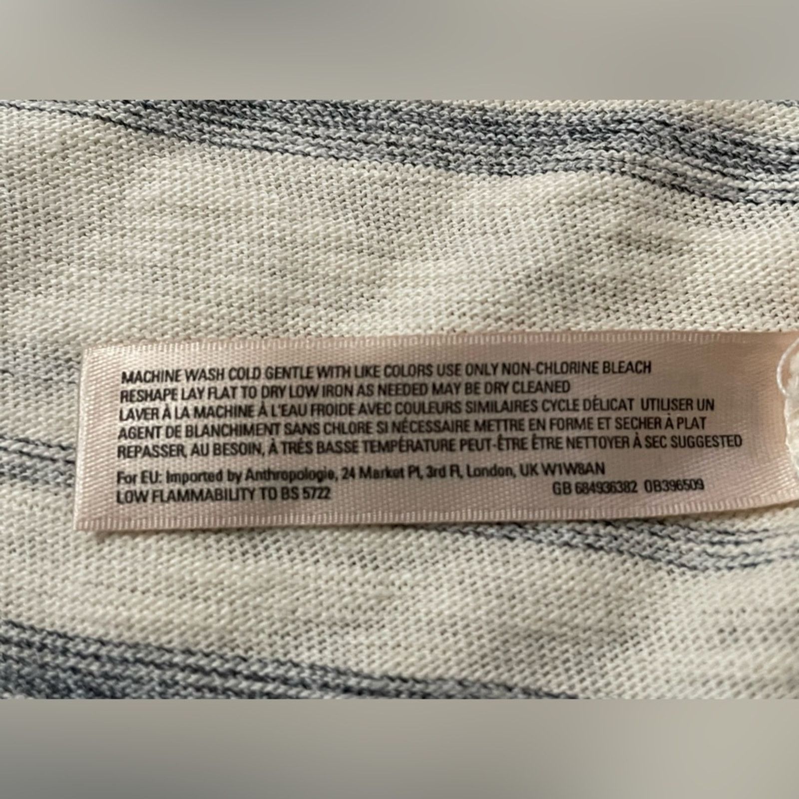 Anthropologie Anthropologie - Striped Cream and Gray Women's Jacket Small Size S / US 4 / IT 40 - 5 Thumbnail