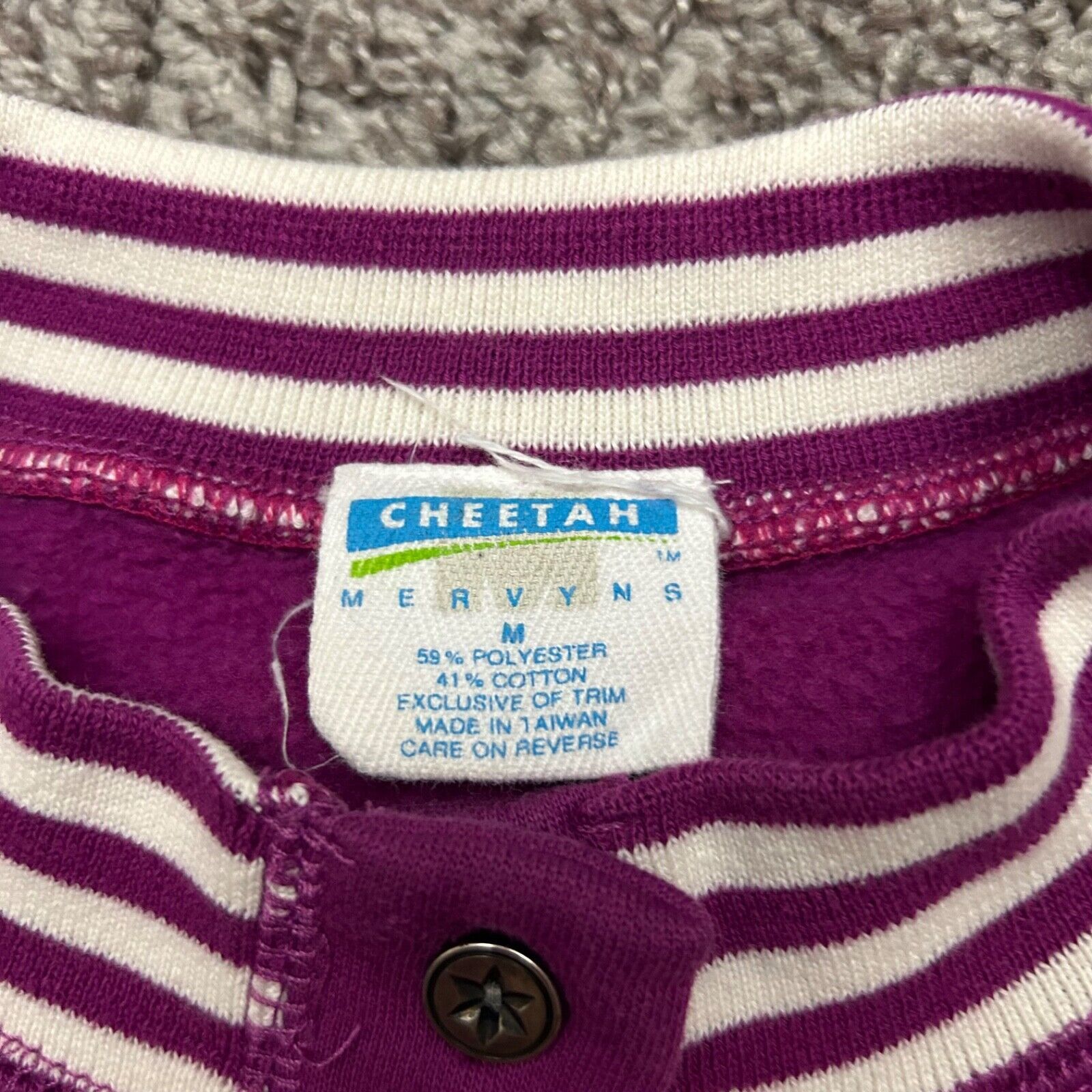 Vintage Vintage 80s Blank Sweatshirt Crewneck Pullover Striped Size M / US 6-8 / IT 42-44 - 3 Thumbnail