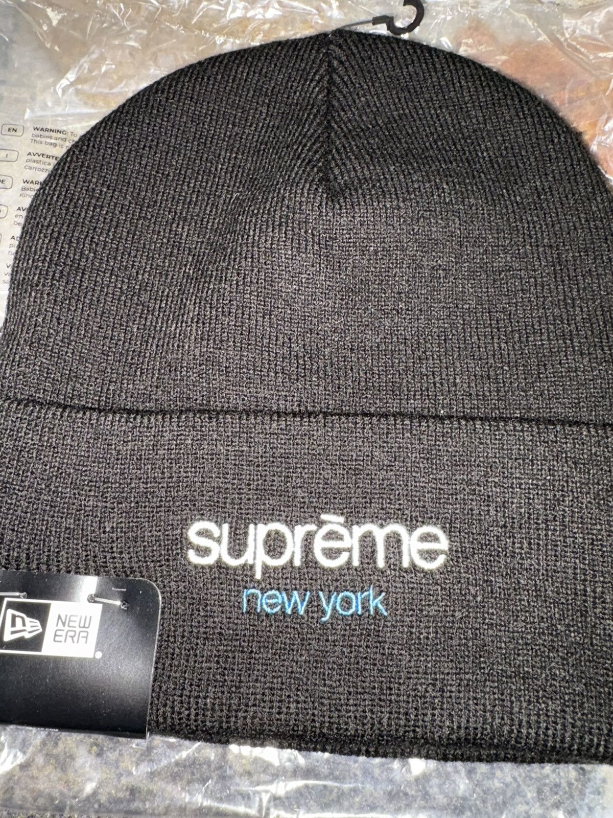 New Era × Supreme Supreme New Era Classic NY Shop Beanie (INSTORE EXCLUSIVE) Size ONE SIZE - 3 Thumbnail