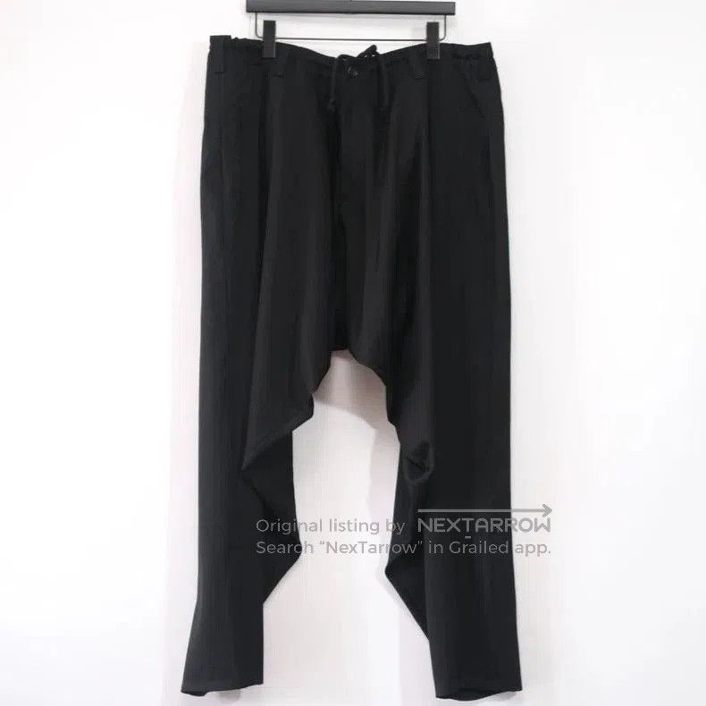 Yohji Yamamoto Yohji Yamamoto Wool Drop-Crotch Pants. Size US 32 / EU 48 - 6 Thumbnail
