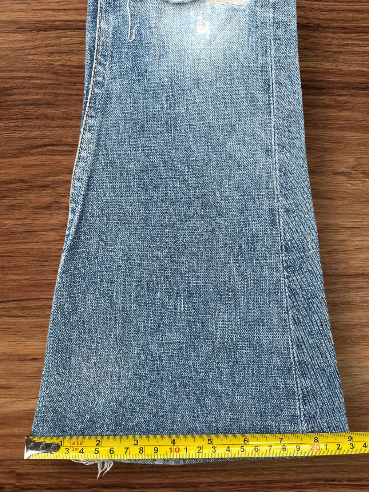Japanese Brand Vintage Japanese Brand Bell Bottom Distressed Flare Jeans Size 28" / US 6 / IT 42 - 14 Thumbnail