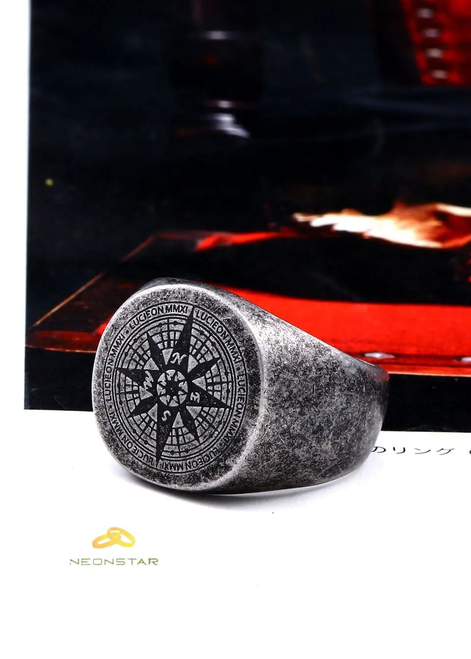 Jewelry × Vintage Vintage Viking Compass Ring Size ONE SIZE - 3 Thumbnail