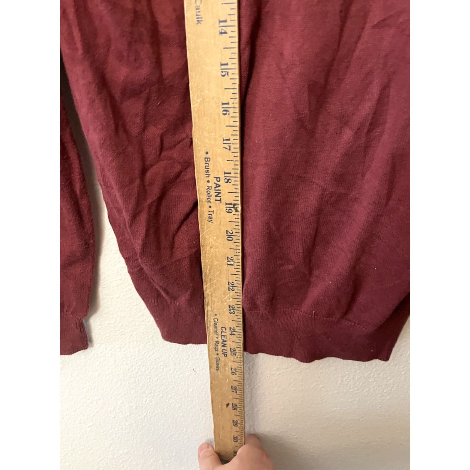 Loft VINTAGE LOFT Women's Cardigan Sweater L Long Sleeve Maroon Casual Fall Spring Winter Size L / US 10 / IT 46 - 4 Thumbnail