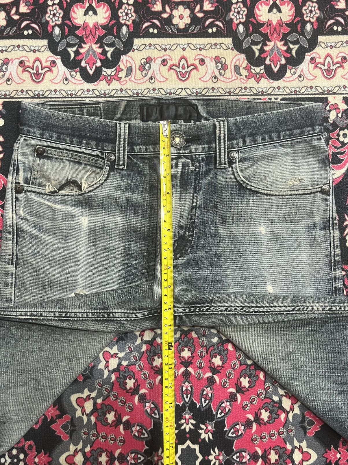 Black Label Vintage Japanese Brand Back Number Black Label Blowout Jeans Size US 32 / EU 48 - 13 Thumbnail