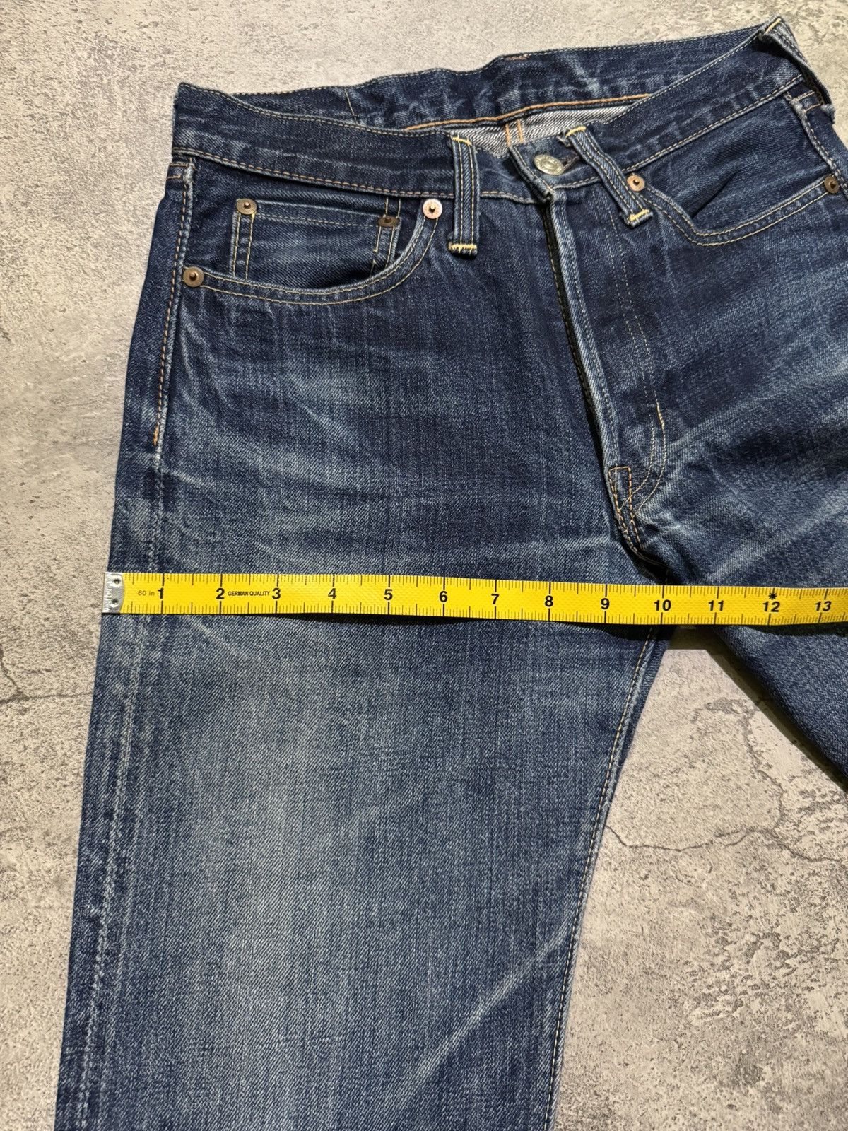 The Real McCoy's Joe McCoy Lot.906 Denim Selvedge distressed jeans Size US 28 / EU 44 - 15 Thumbnail