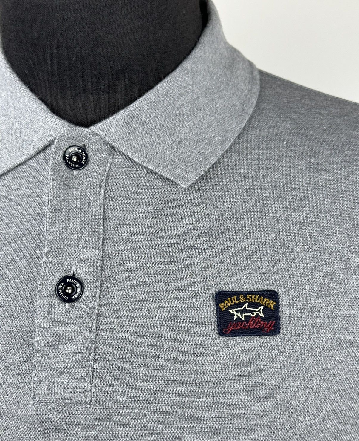 Paul & Shark Paul & Shark Polo T-Shirt Cotton Gray Men's Size S Size US S / EU 44-46 / 1 - 4 Thumbnail