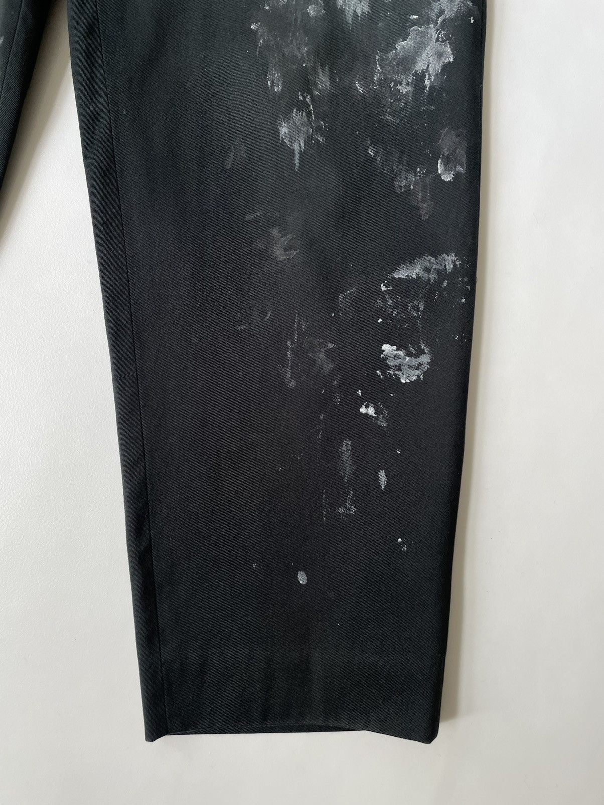 Comme des Garcons 1989 Black Cotton ‘Paint Splat’ Pants Size US 30 / EU 46 - 11 Thumbnail