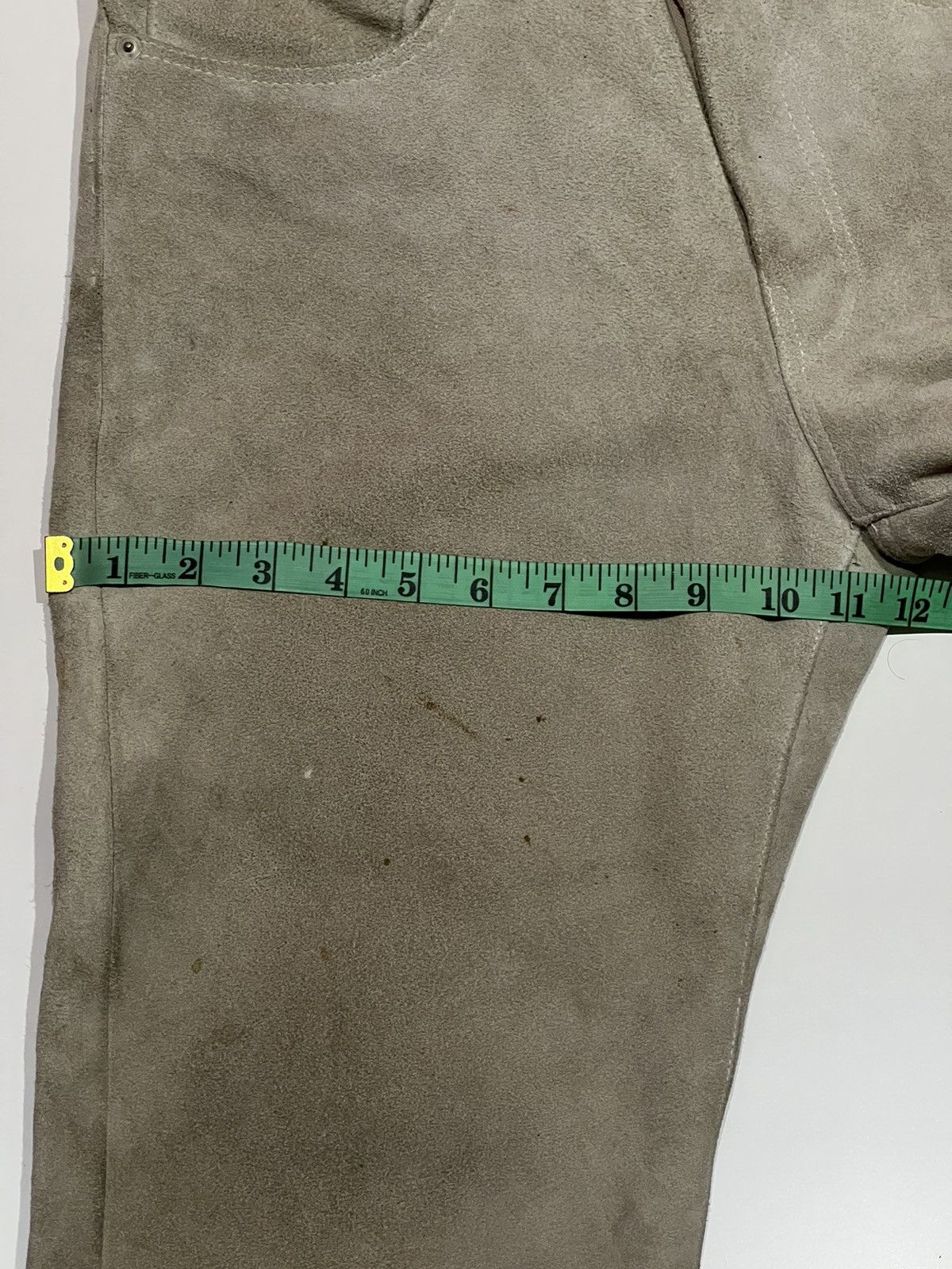 GOODENOUGH 🔥 Good Enough Hiroshi Fujiwara suede Leather GDEH pants Size US 32 / EU 48 - 22 Thumbnail