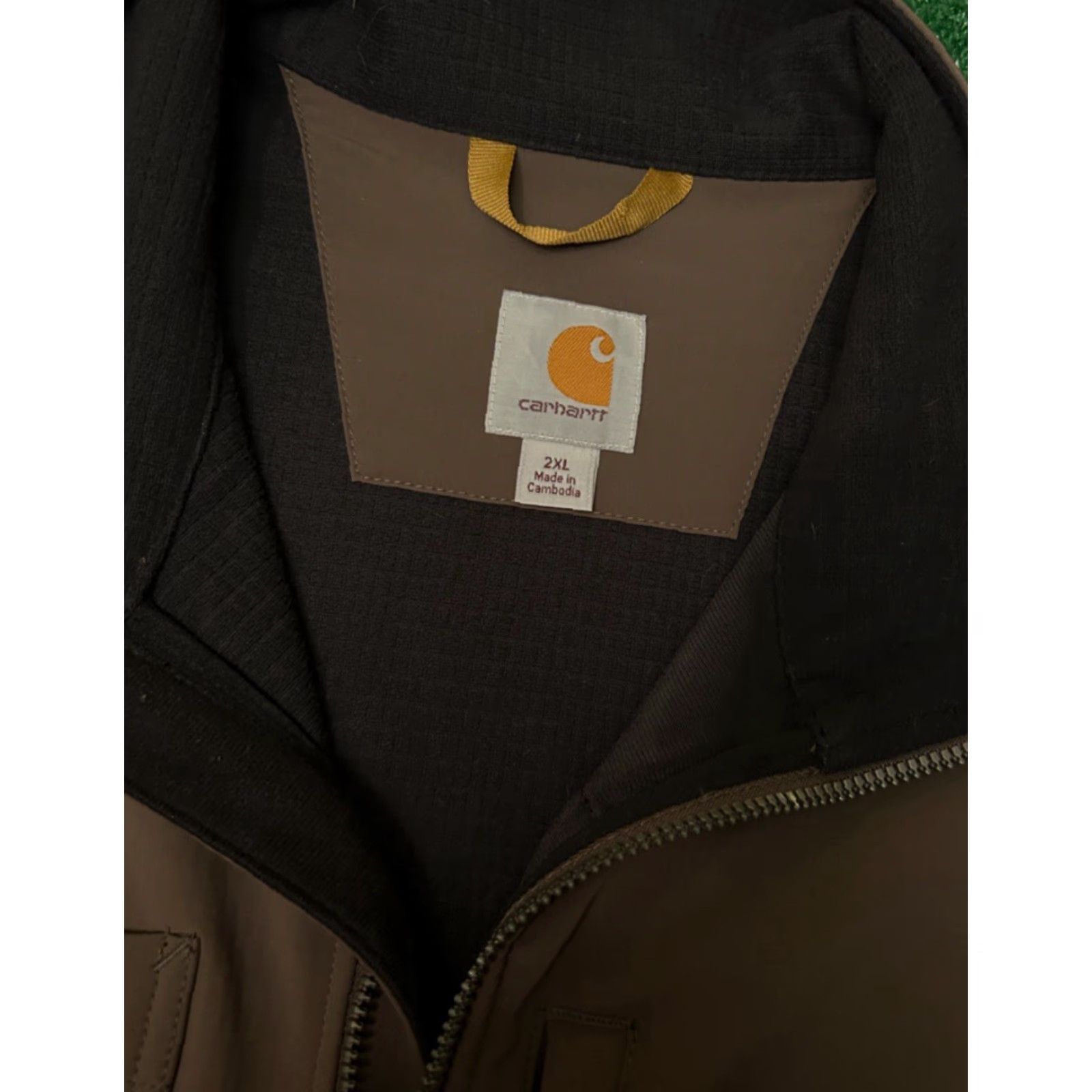 Carhartt Carhartt Jacket Soft Shell Full Zip Brown Mens 2XL Workwear Rough Cut Size US XXL / EU 58 / 5 - 3 Thumbnail