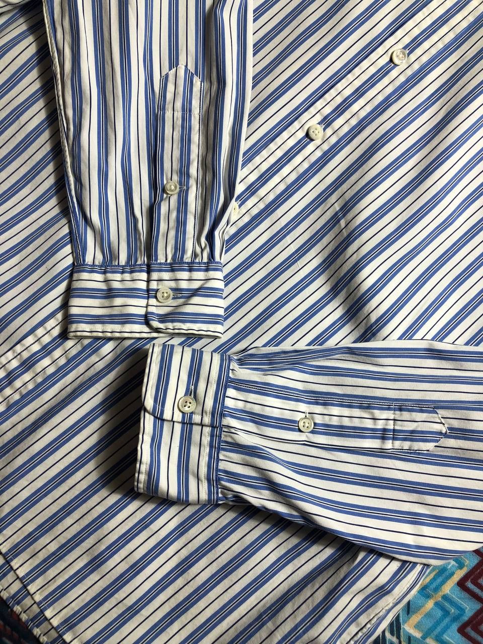 Polo Ralph Lauren × Vintage Vintage Polo Ralph Lauren Striped Button Up Size US L / EU 52-54 / 3 - 5 Thumbnail