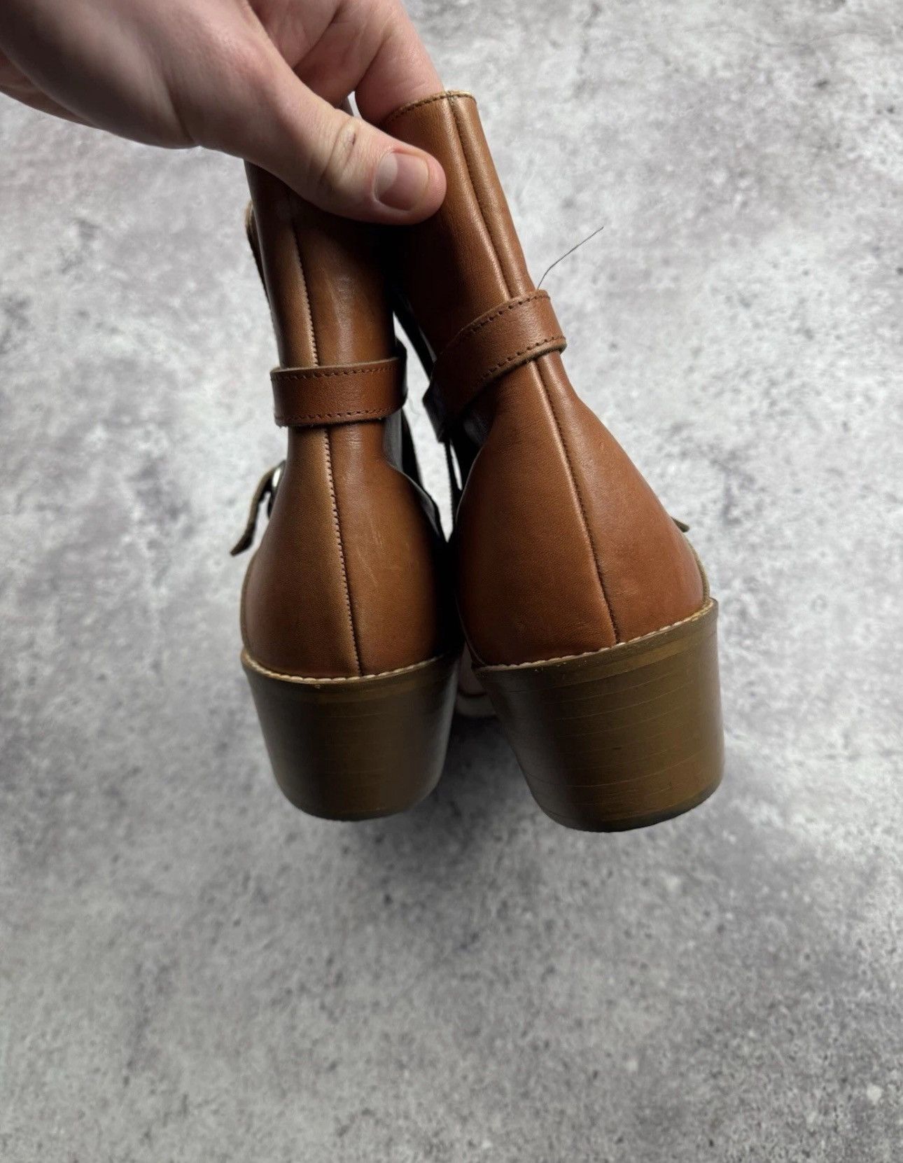 A.S.98 STRAPS BELTED A.S 98 style Boots Leather Style Rick Owens Size US 11 / EU 44 - 14 Thumbnail