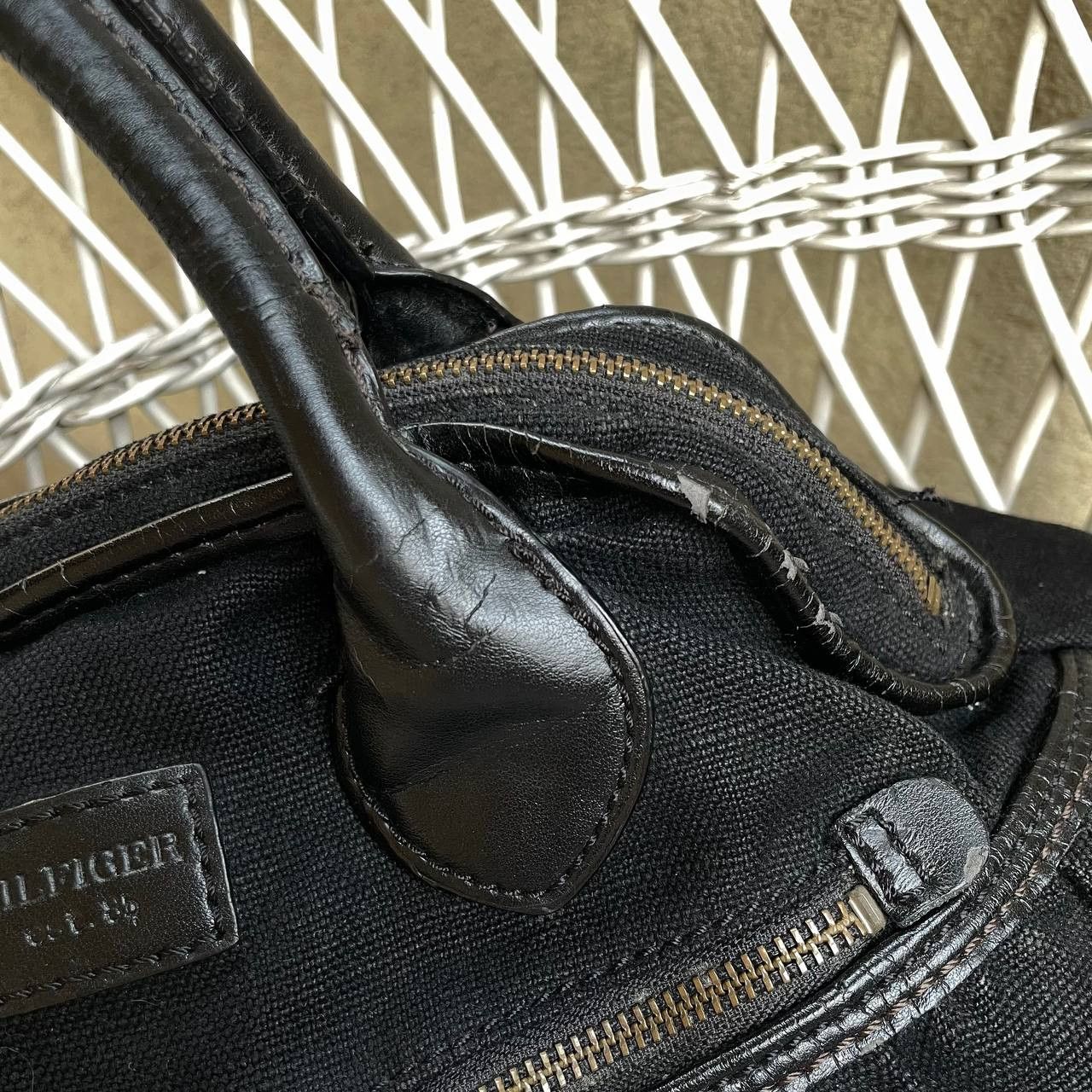 Tommy Hilfiger 2010s Vintage bag Tommy Hilfiger canvas & faux leather Size ONE SIZE - 4 Thumbnail