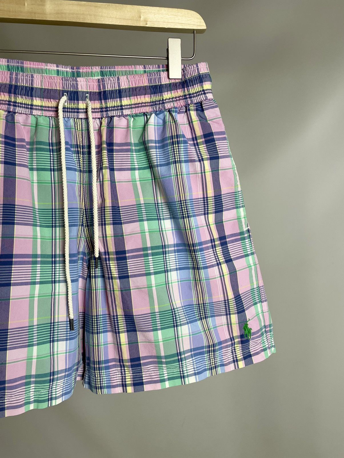 Polo Ralph Lauren VINTAGE 💦 Polo Ralph Lauren Swimwear Checkered sport Shorts Size US 30 / EU 46 - 3 Thumbnail