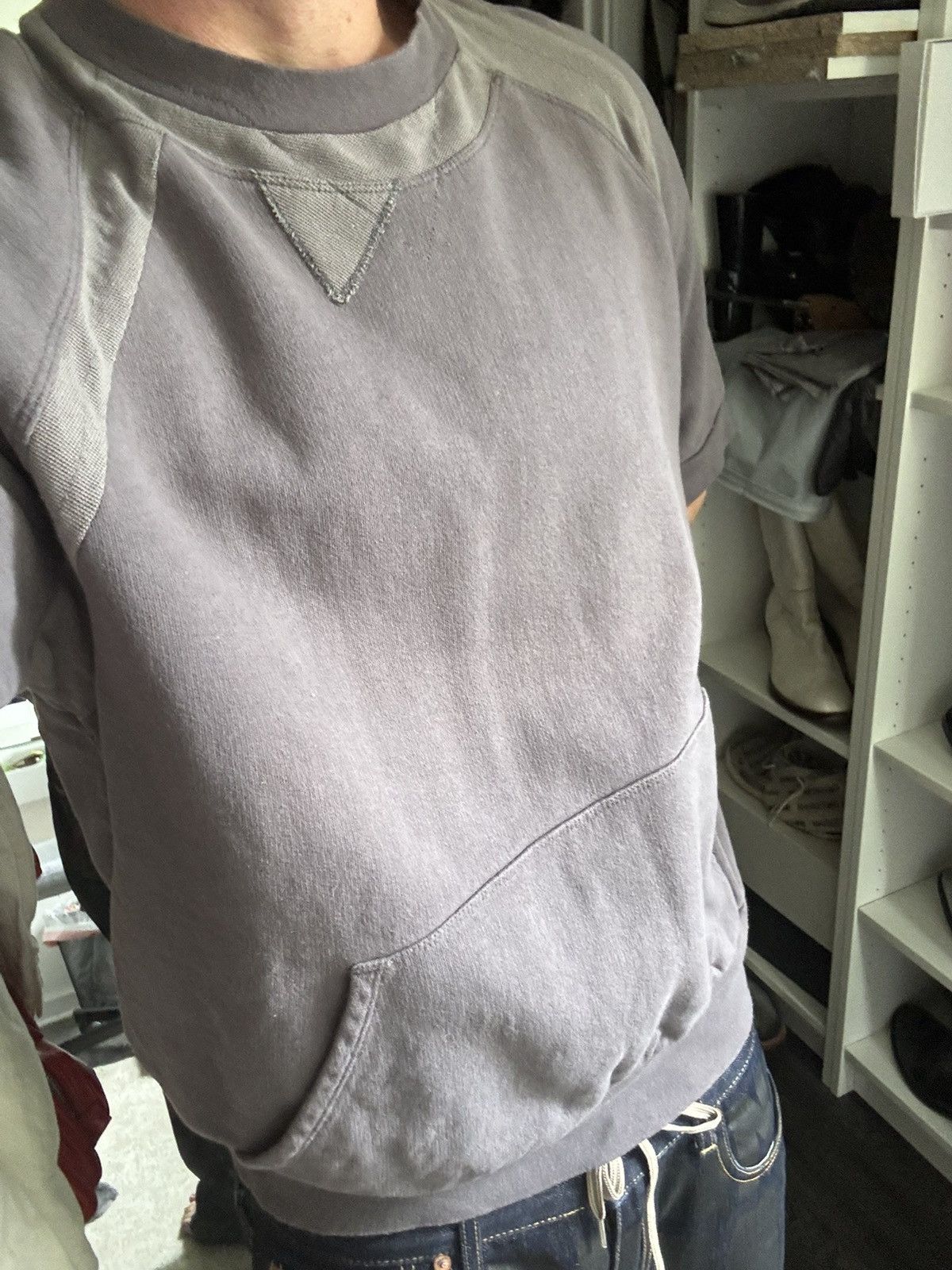 Hussein Chalayan SS2004 TEMPORAL MEDITATIONS SPLIT SWEATSHIRT TOP Size US M / EU 48-50 / 2 - 11 Thumbnail