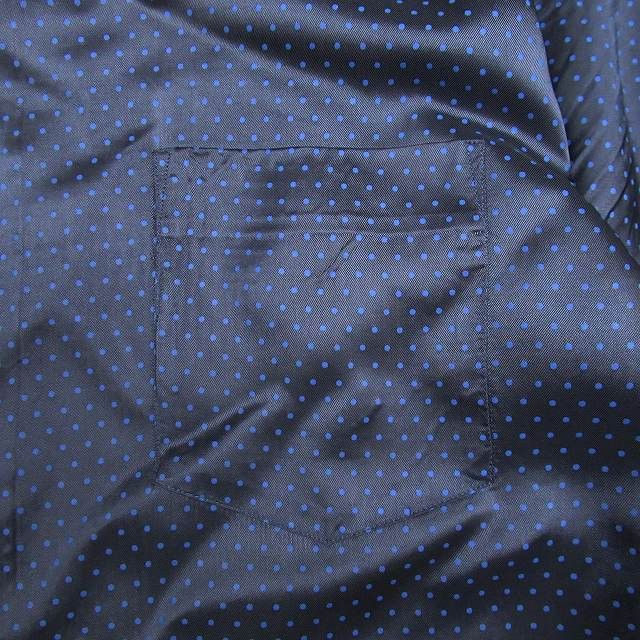 Comme des Garcons SHIRT Shirt short sleeve Rayon satin glossy blouse Polka dot Navy Size US S / EU 44-46 / 1 - 4 Thumbnail