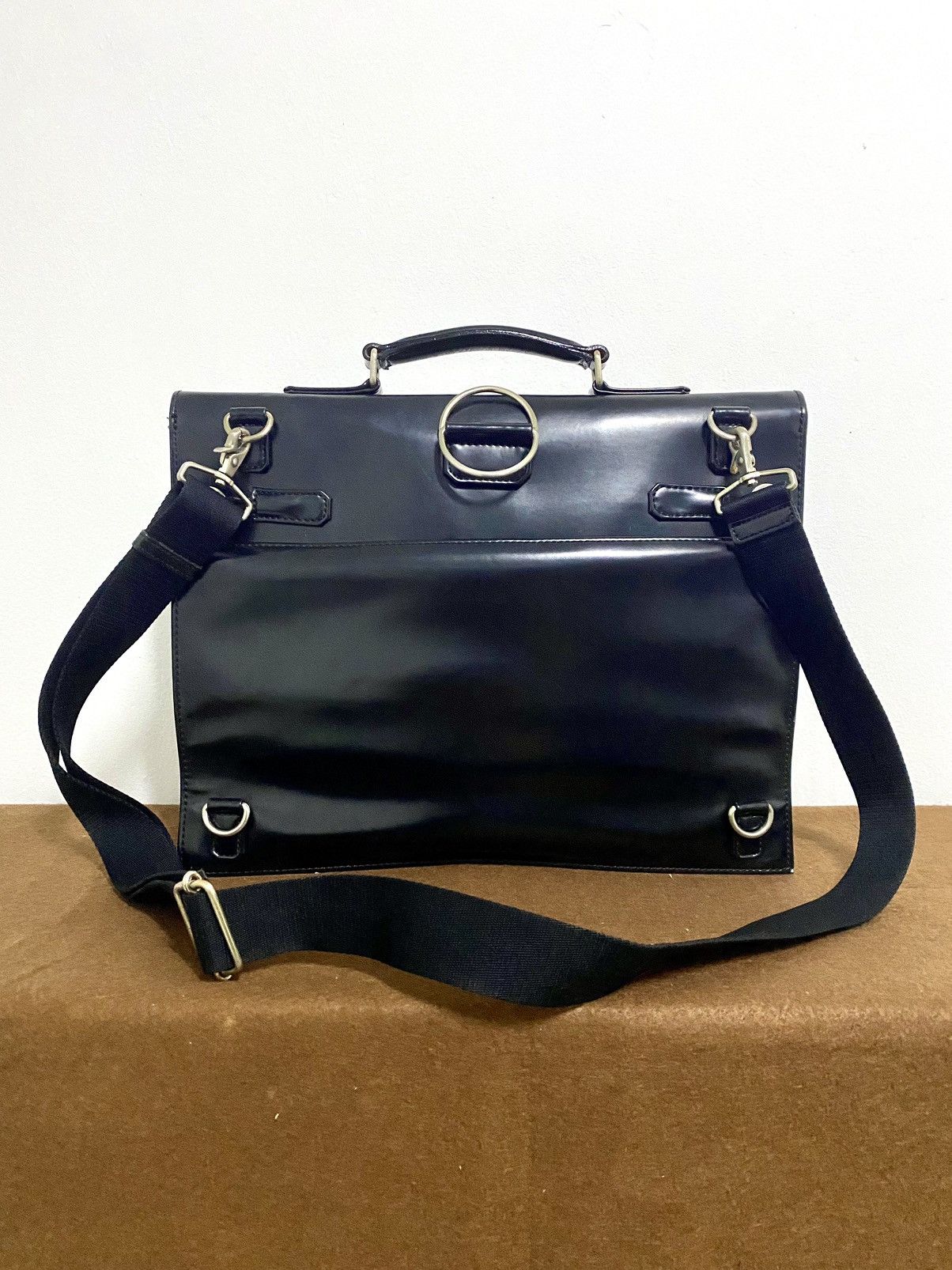 Jean Paul Gaultier Rare 90s JPG Birkin Kelly Leather GothicBriefcase Bag Size ONE SIZE - 16 Thumbnail