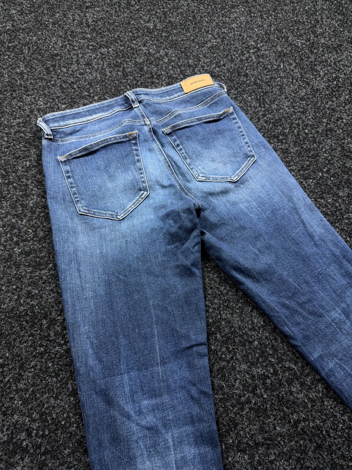 Diesel 00s Y2K Diesel Luxury Slandy Super Skinny Dark Wash Jeans Size 29" - 16 Thumbnail