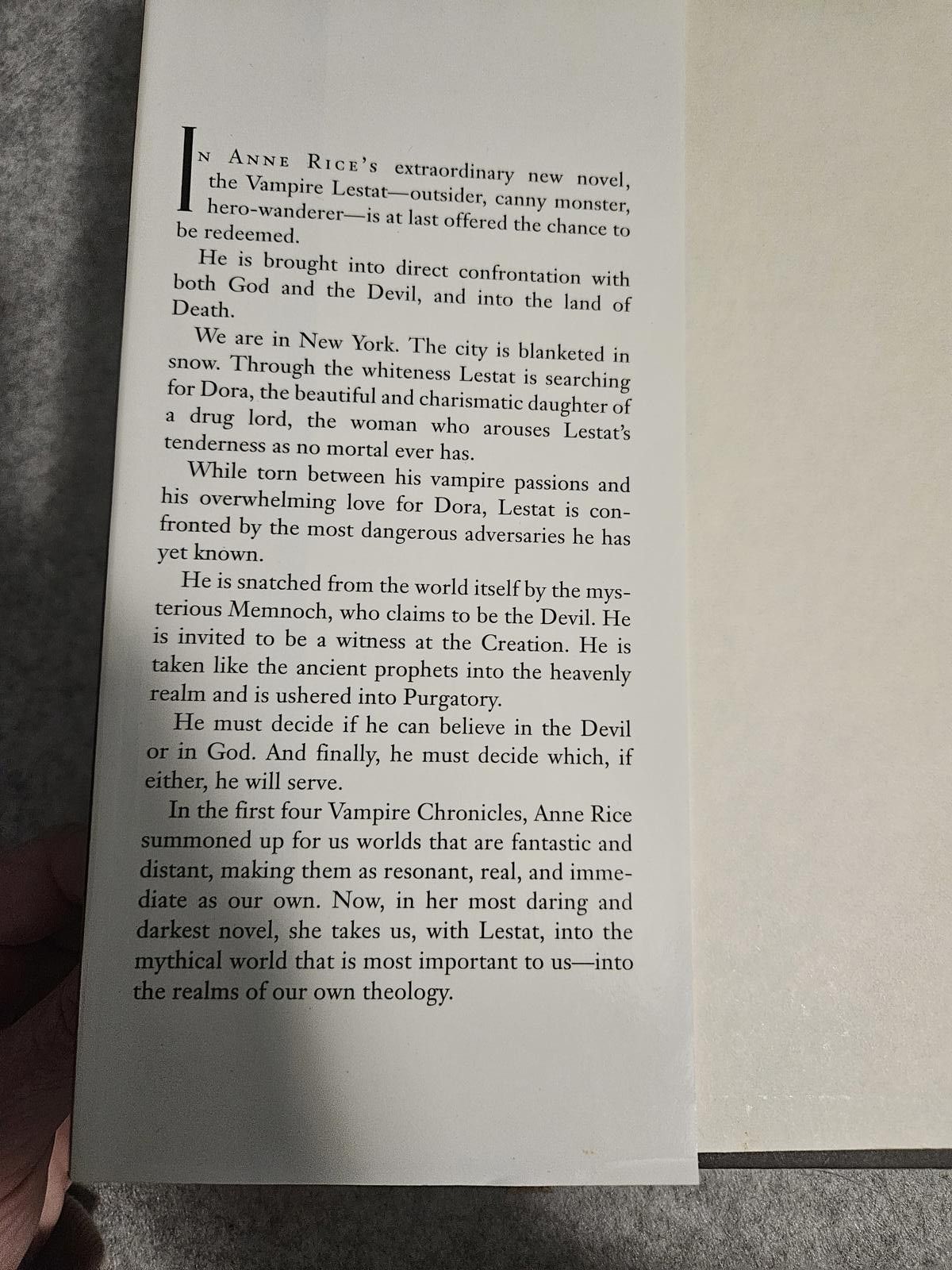 Other Signed Anne Rice, Memnoch the Devil, the Vampire series Size ONE SIZE - 5 Thumbnail
