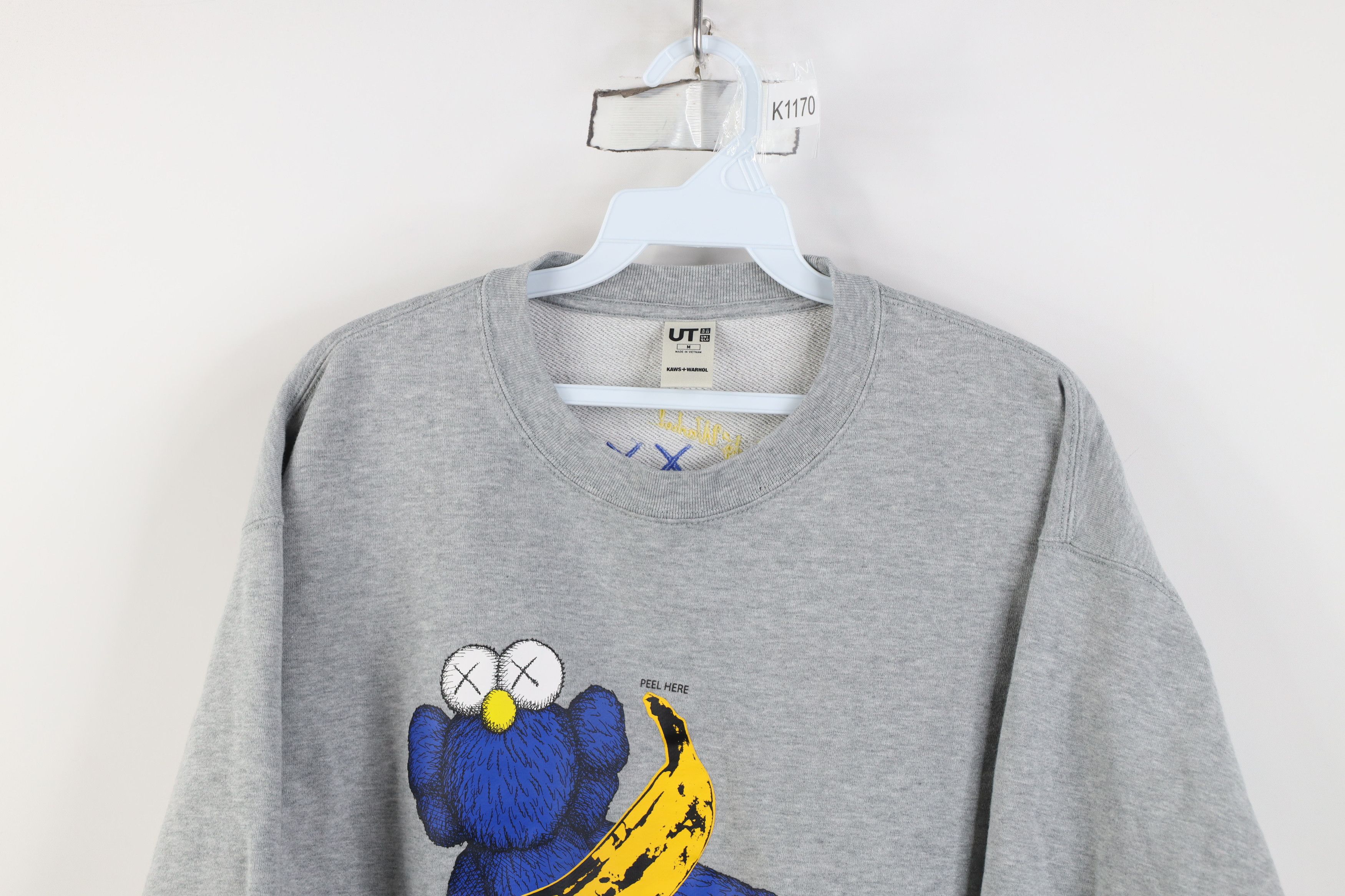 Uniqlo Uniqlo x Kaws x Andy Warhol Art French Terry Sweatshirt Gray Size US M / EU 48-50 / 2 - 2 Thumbnail