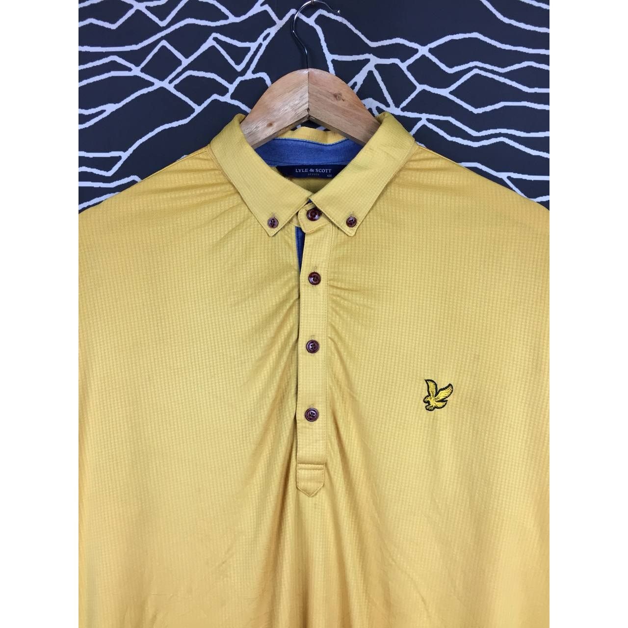 Lyle & Scott × Vintage Lyle & Scott Preppy British Sportswear Longsleeve Polo Tee Size US L / EU 52-54 / 3 - 3 Thumbnail