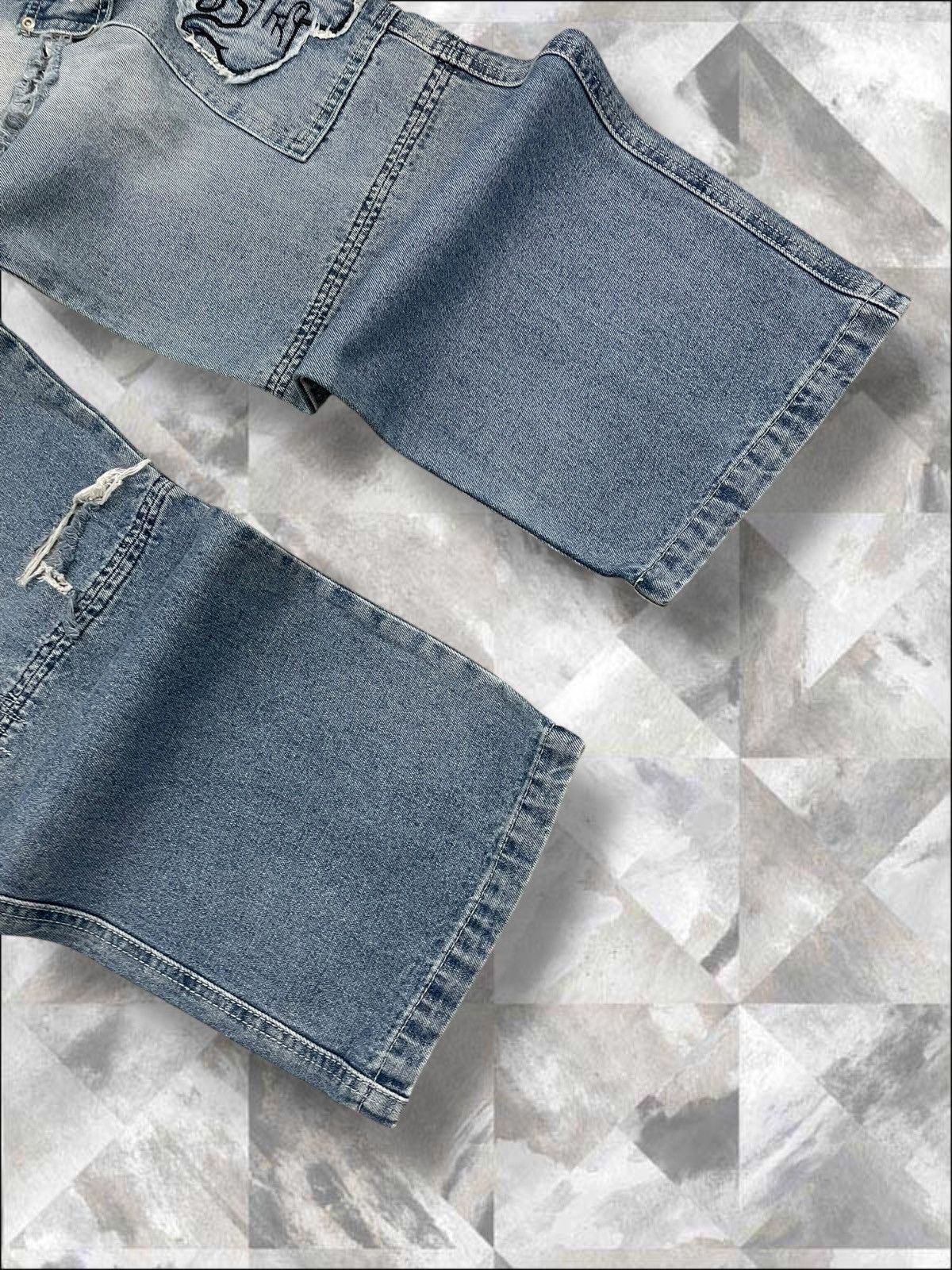 JNCO Vintage Rare 1990s Designer Bobby Gang Baggy Cargo Denim Size US 30 / EU 46 - 5 Thumbnail