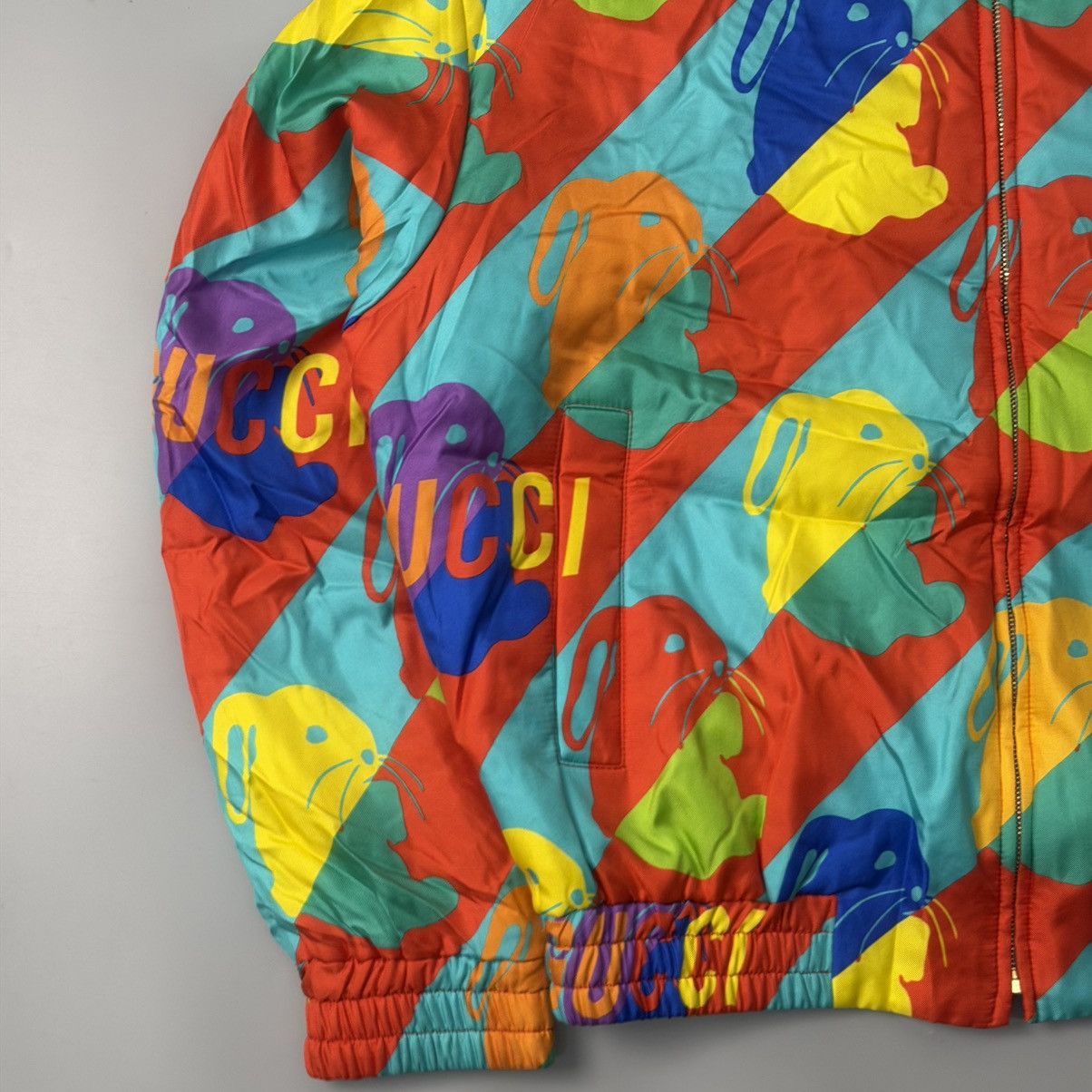 Gucci Gucci Bunny Print Zip Jacket Size US S / EU 44-46 / 1 - 4 Thumbnail