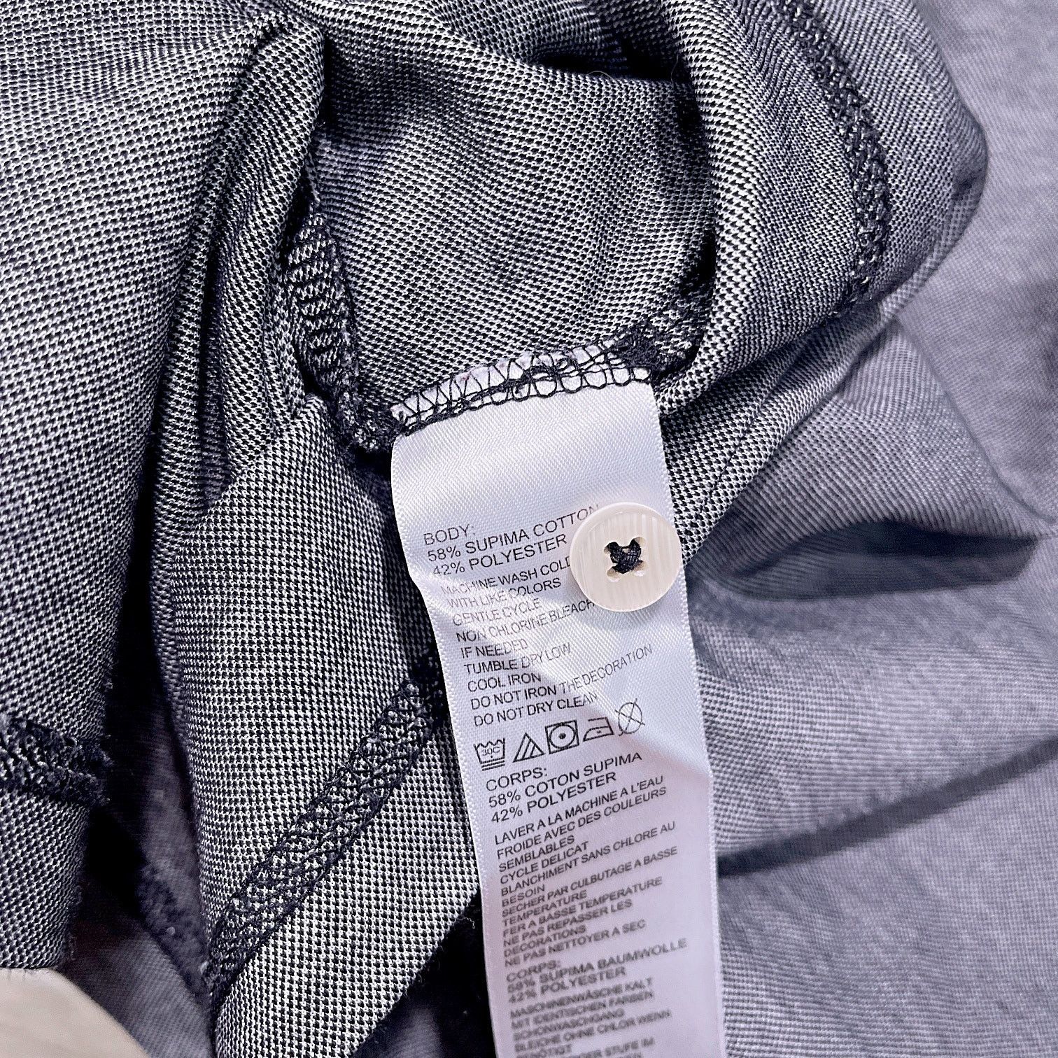 Tommy Bahama Tommy Bahama Supima Pique Polo Shirt Gray Black Mens XXXL Size US XXL / EU 58 / 5 - 8 Thumbnail