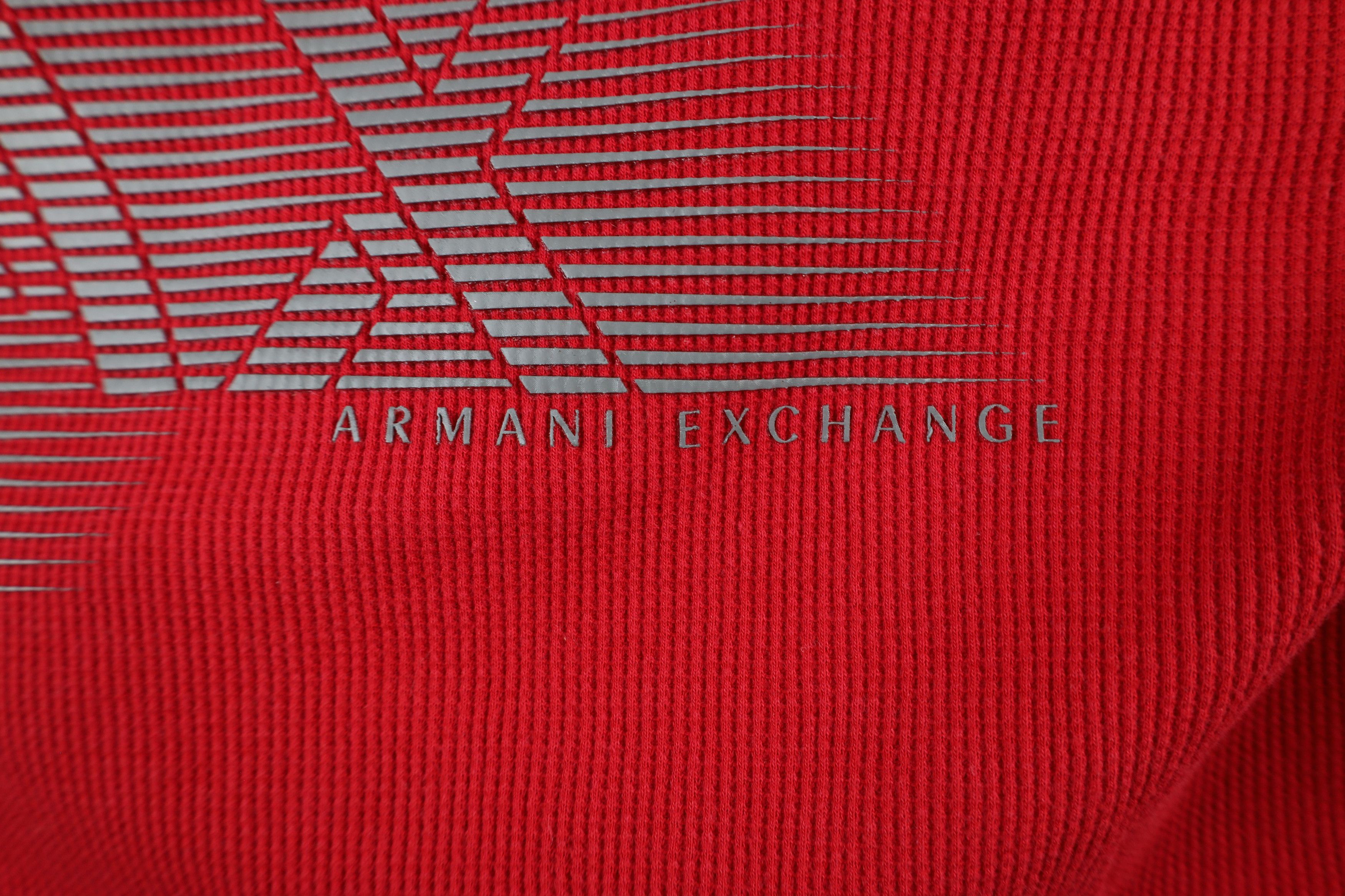 Armani Exchange × Vintage Armani Exchange Thermal Waffle Knit Long Sleeve T-Shirt Size US XS / EU 42 / 0 - 5 Thumbnail
