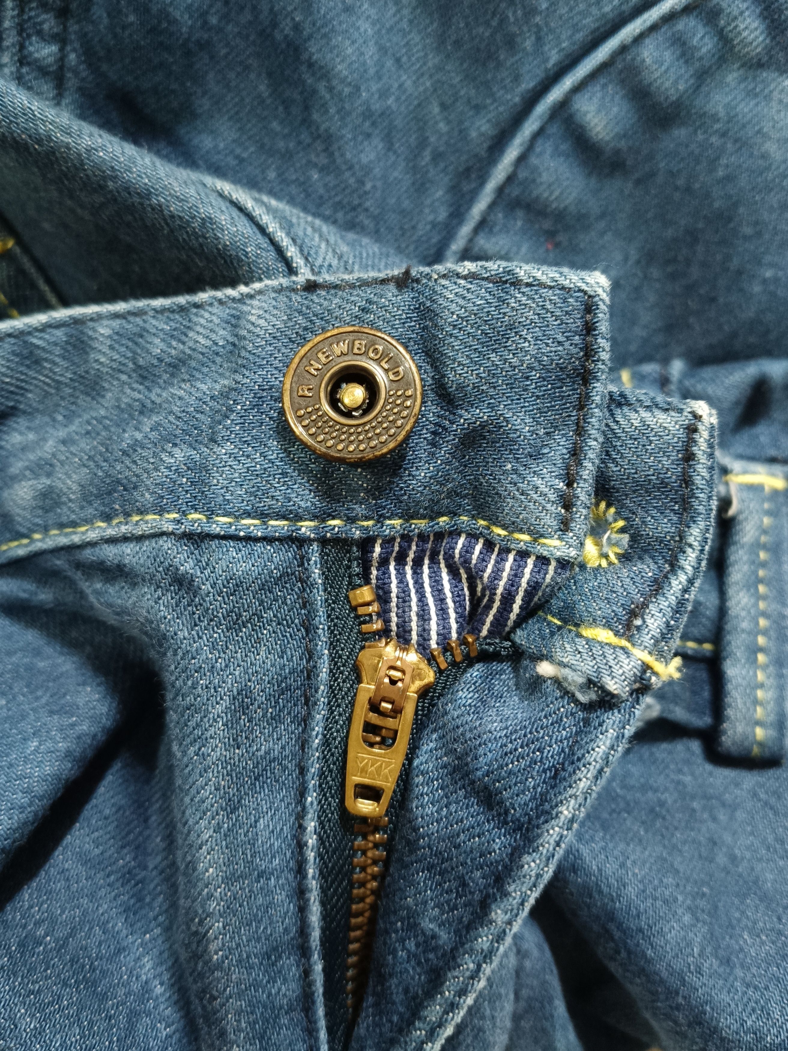 R.Newbold Bleached blue/white denim pants Size L Size US 33 - 9 Thumbnail