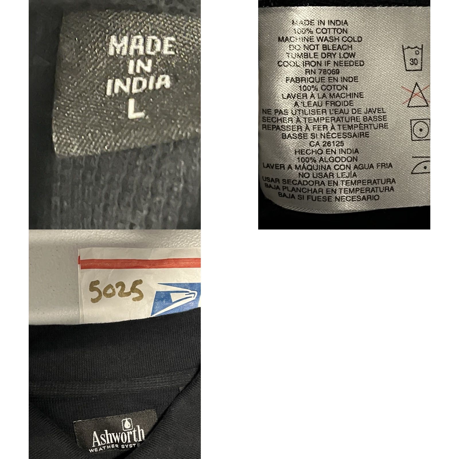 Vintage VINTAGE Ashworth Polo Golf Shirt Adult Mens Large Black USA Logo Made in USA See Logo Size US L / EU 52-54 / 3 - 8 Thumbnail