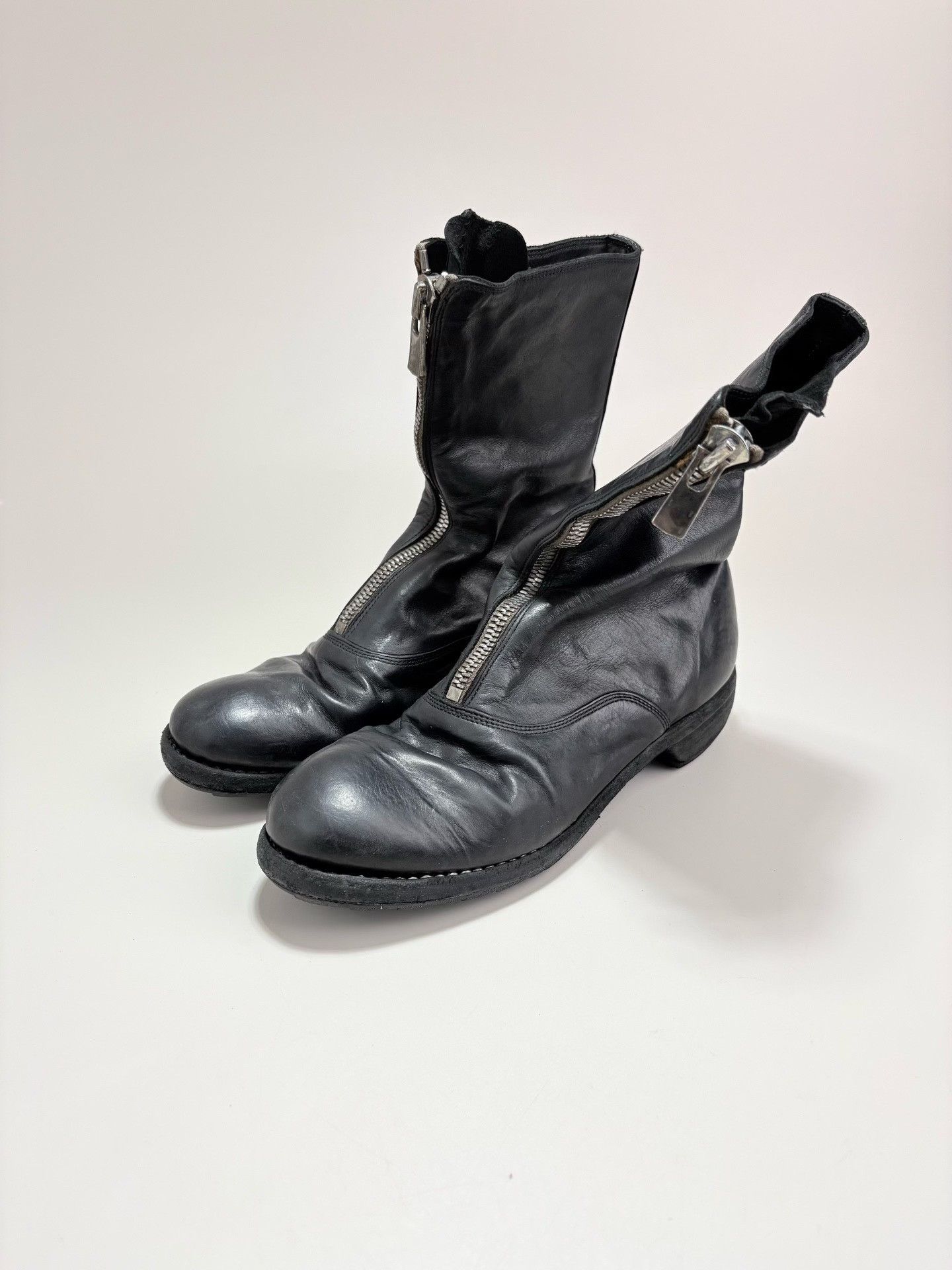 Guidi GUDI Black Zipper Boots Size US 6 / IT 36 - 1 Thumbnail