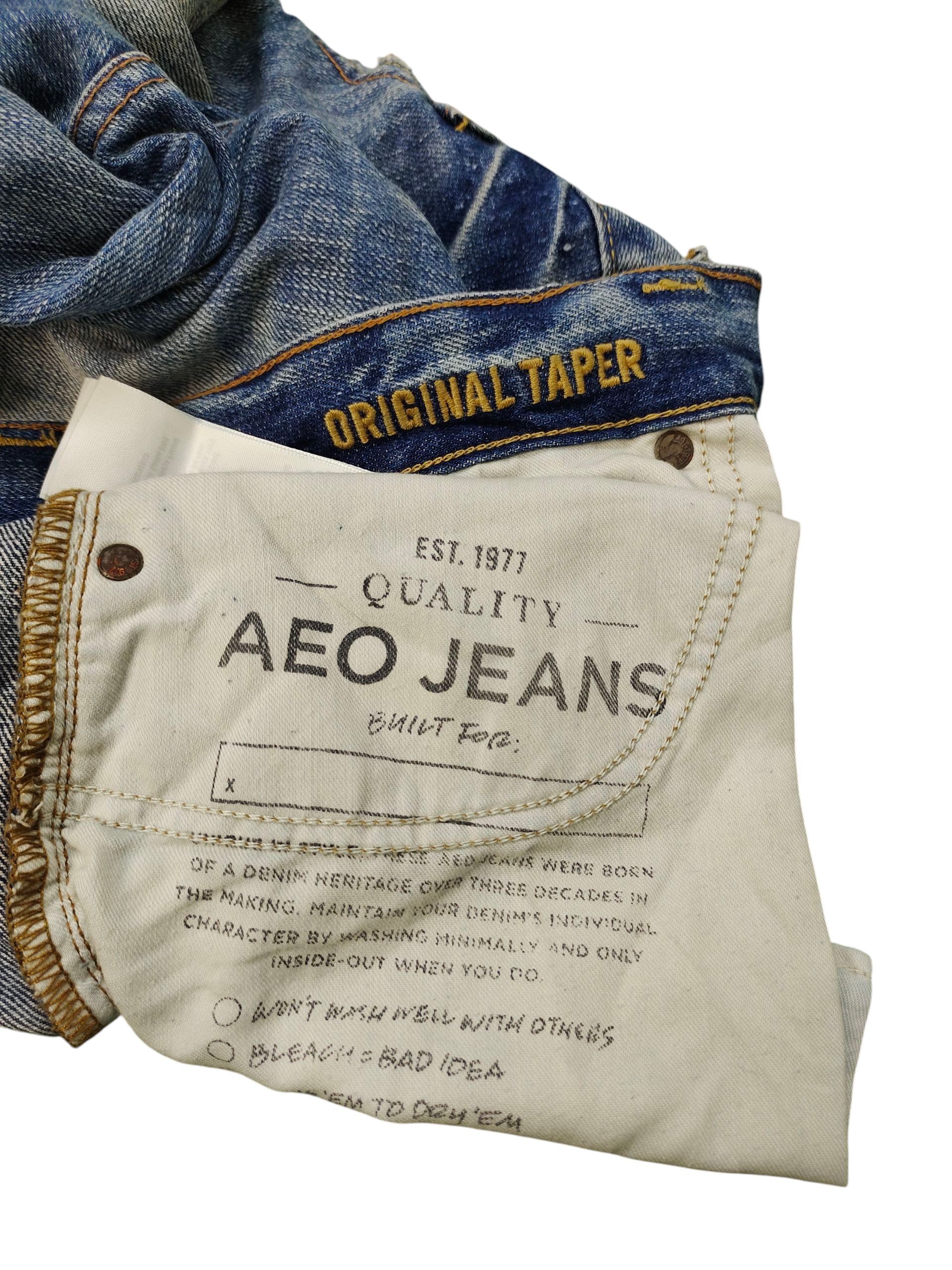 American Eagle Outfitters Vintage American Eagle Clawmark Distress Faded Denim Jeans Size US 30 / EU 46 - 13 Thumbnail