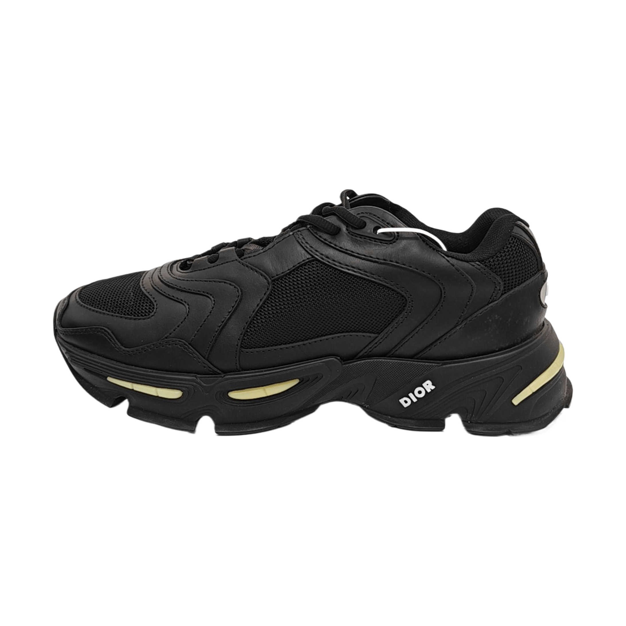 Dior Dior Homme Black Leather Mesh Sneakers 41 Size US 8 / EU 41 - 1 Thumbnail